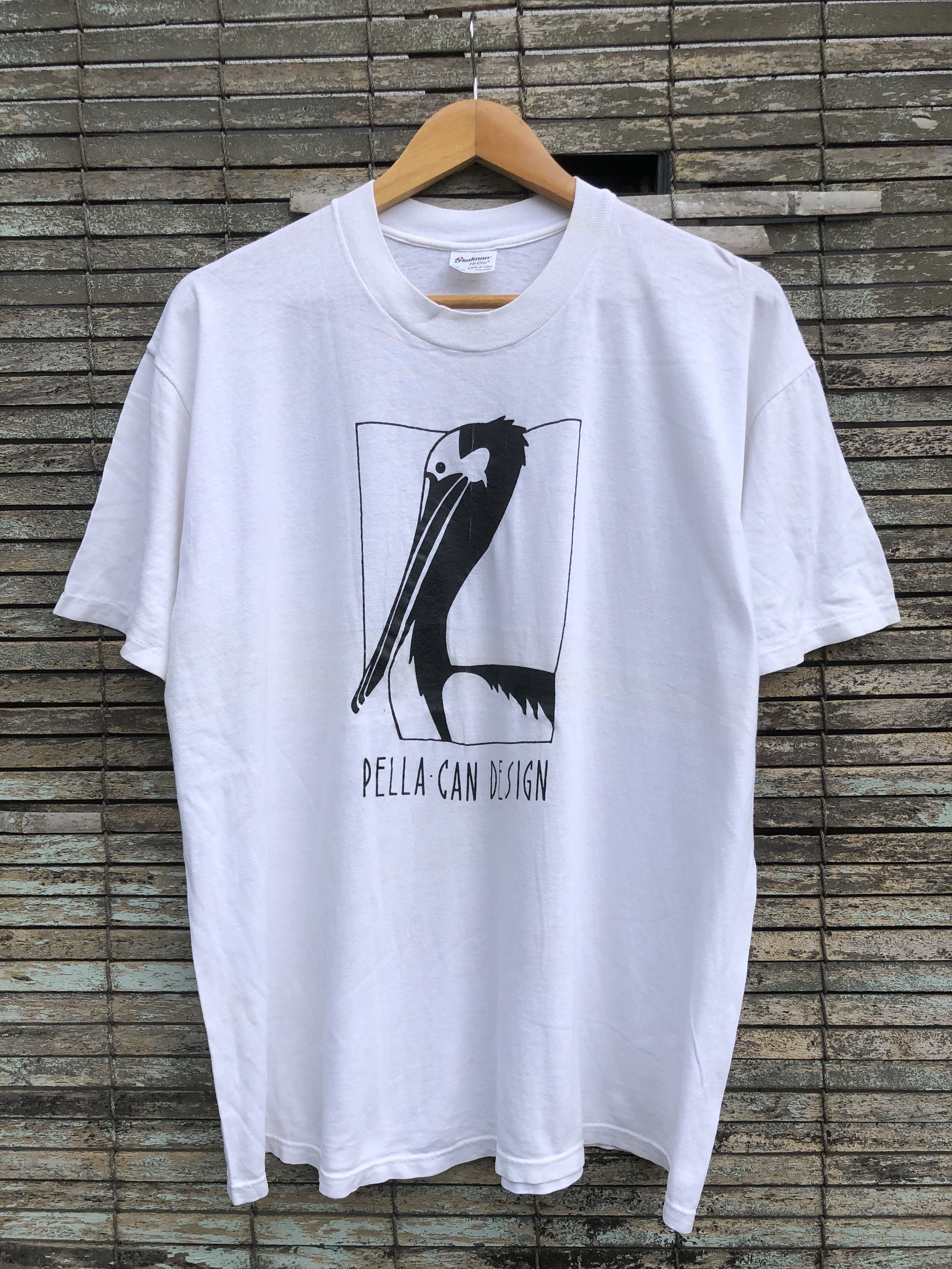 Vintage Vintage 80s Pella-Can Design Art Tshirt Size US XL / EU 56 / 4 - 1 Thumbnail