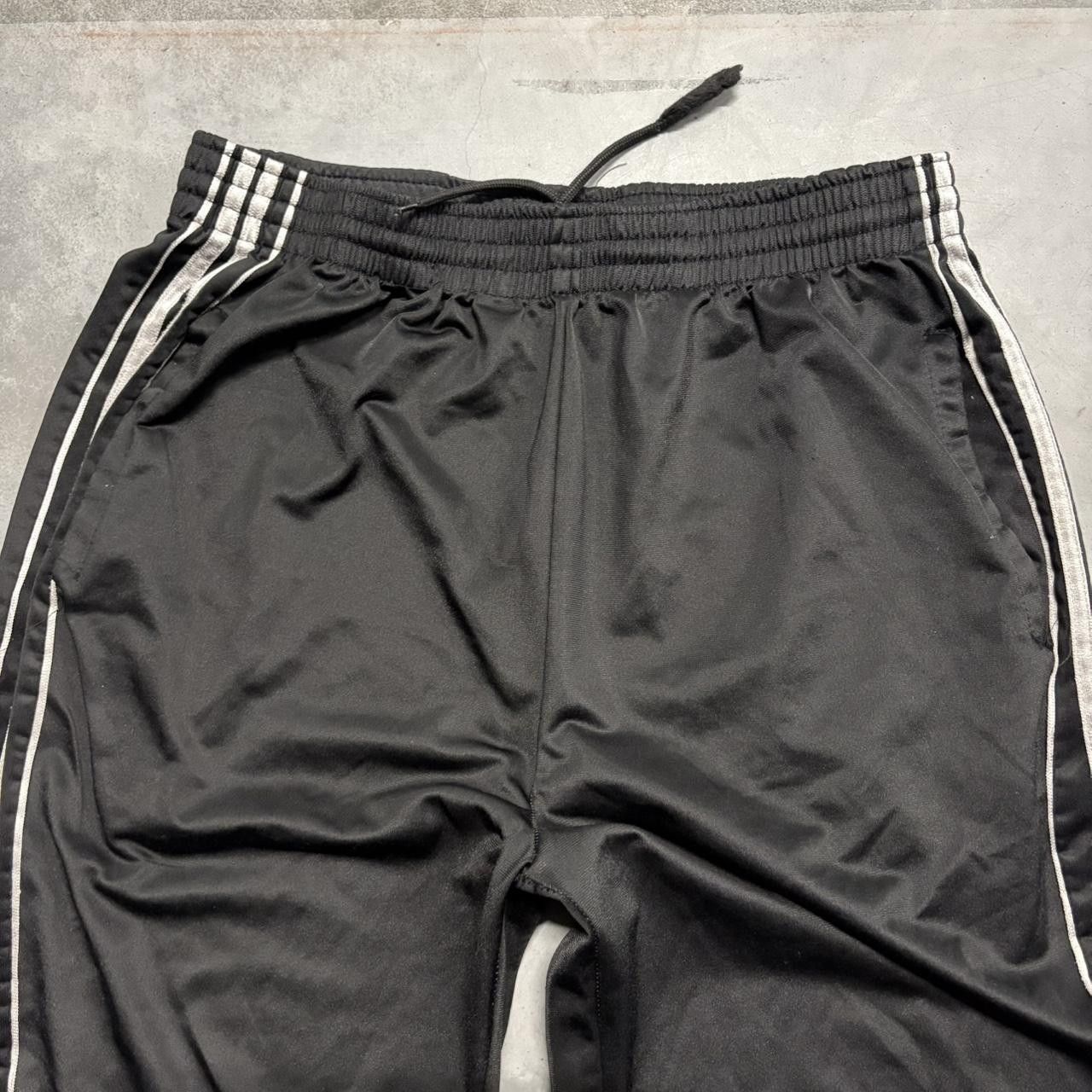 Japanese Brand × Vintage Crazy Vintage Y2K/2000s Baggy Black And White Striped Track Pants! Size US 36 / EU 52 - 3 Thumbnail