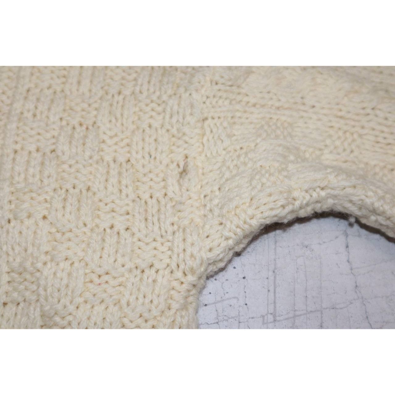 Vintage Vtg Latchfords Men's L Irish Wool Fisherman Cable Knit Size US L / EU 52-54 / 3 - 6 Thumbnail