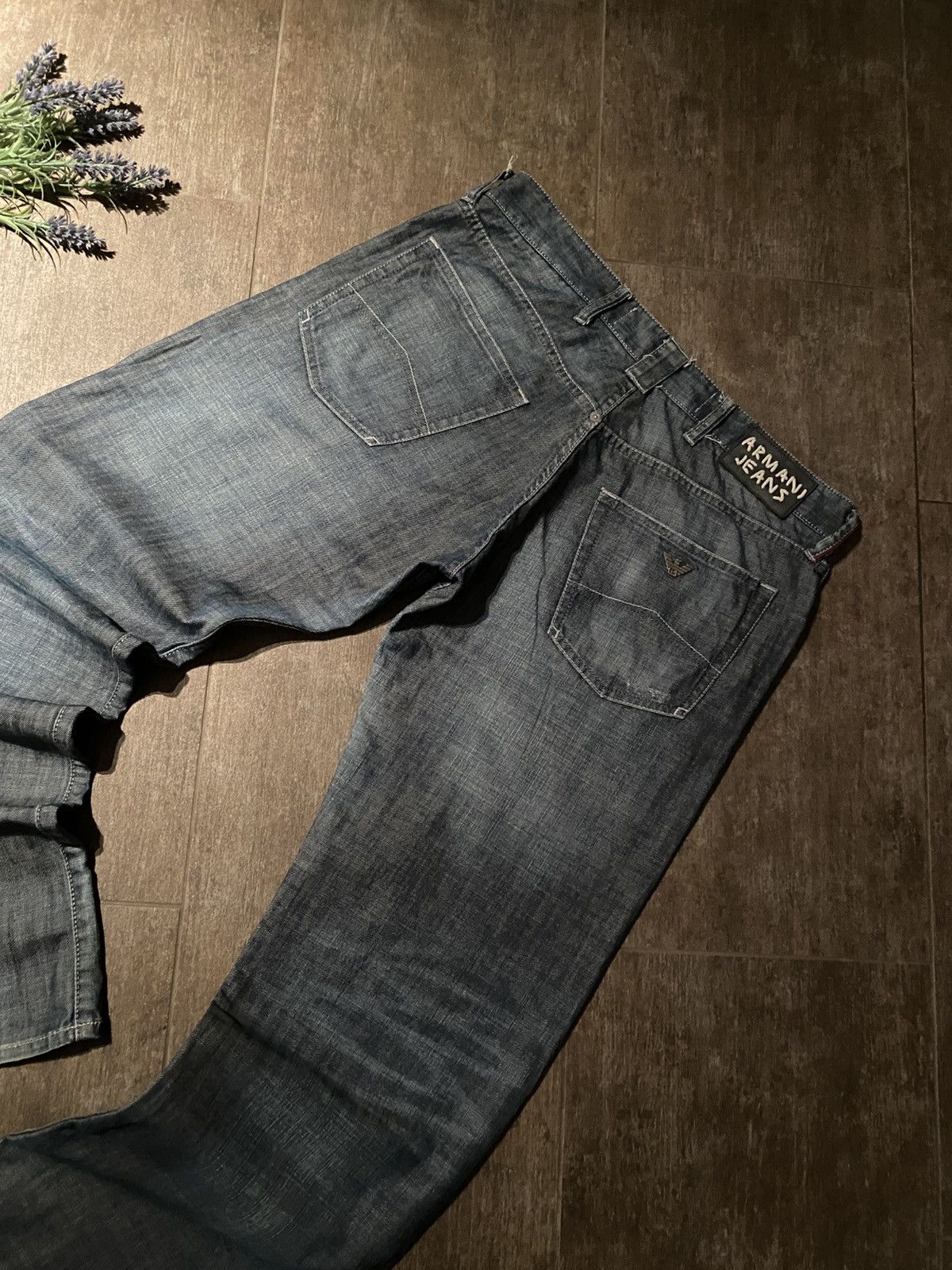 Armani Vintage Armani Jeans | Blau/Grau | Größe 34 | Wie neu Size US 34 / EU 50 - 2 Thumbnail