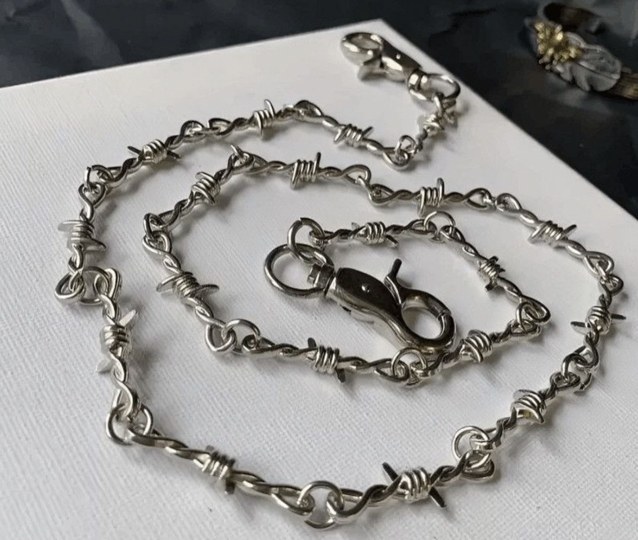 Japanese Brand Gothic Torn Chain Necklace Size ONE SIZE - 3 Thumbnail