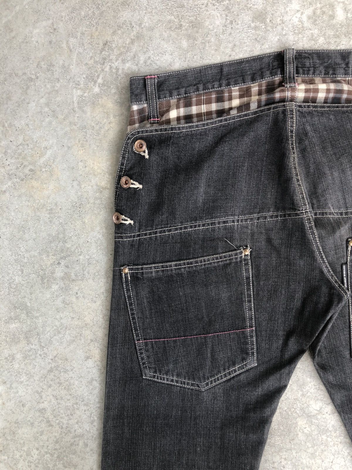 Japanese Brand Japanese Concave Attempt Distressed Jeans Size US 33 - 14 Thumbnail