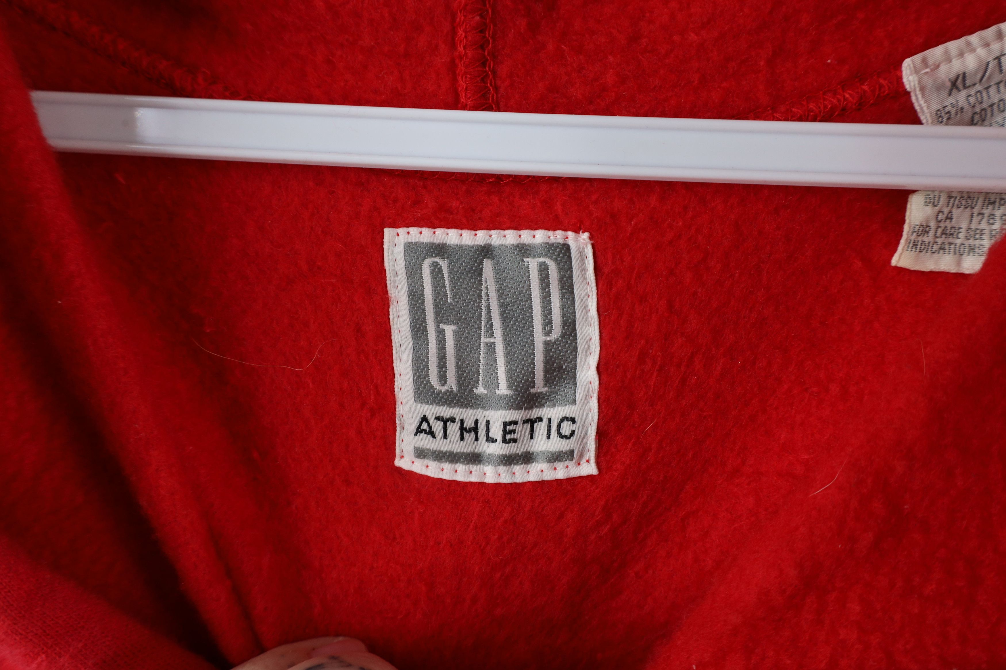 Gap × Vintage Vintage 90s Gap Athletic Baggy Fit Hoodie Sweatshirt USA Size ONE SIZE - 7 Thumbnail