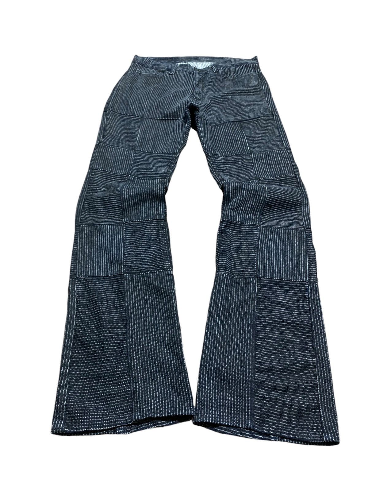 Hysteric Glamour Flare jeans The difference Ruppert patchwork striped Size US 31 - 1 Thumbnail
