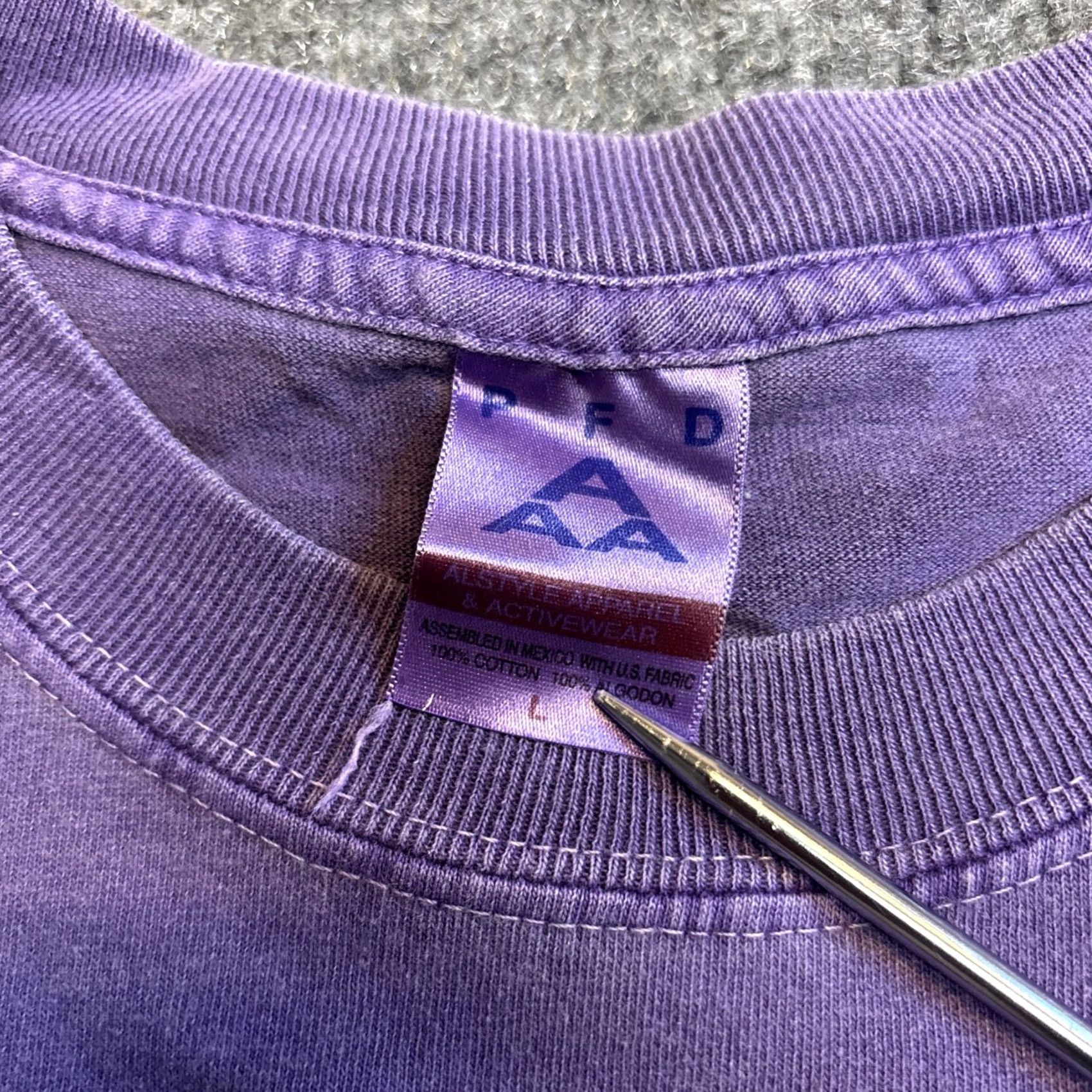 AAA VINTAGE AAA Stone Mountain Park Georgia T Shirt Mens Large Purple AAA Brand T-Shirt L Mens Purple Size US L / EU 52-54 / 3 - 3 Thumbnail