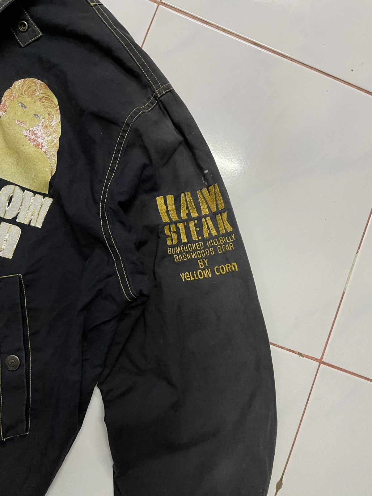 Vintage × YELLOW CORN 2000s YELLOW CORN HAMSTEAK SUN FADED DISTRESSED JACKET RARE Size US M / EU 48-50 / 2 - 6 Thumbnail