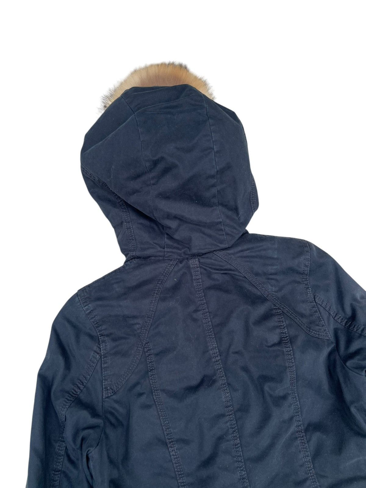 Vintage Moussy Japan Cargo Tactical Raccoon Fur Hoodie Jacket Size US S / EU 44-46 / 1 - 20 Thumbnail