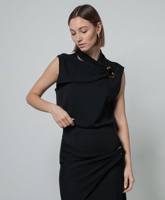 Jil Sander o1y1025 Sleeveless Sweater in Black Size M / US 6-8 / IT 42-44 - 3 Thumbnail