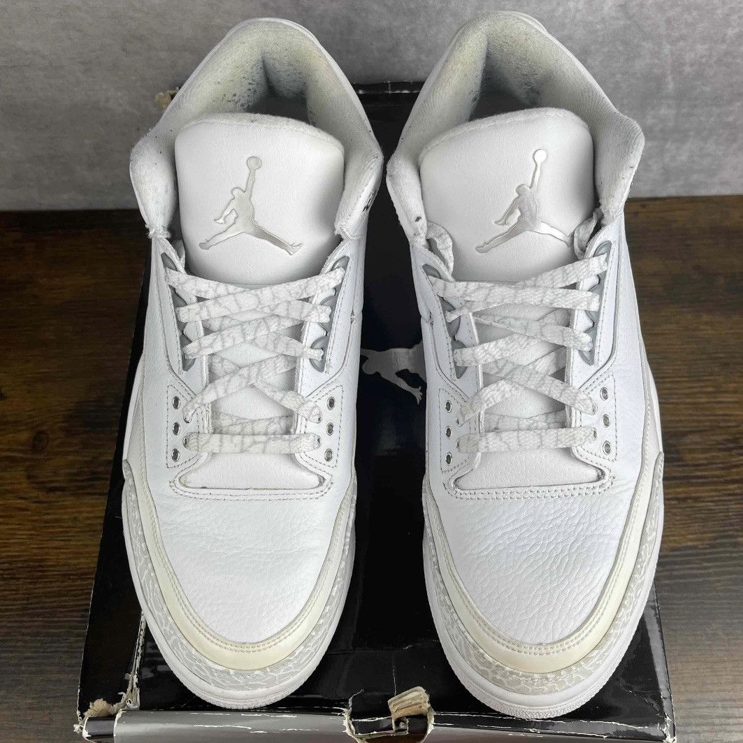 Jordan Brand Air Jordan 3 Retro Silver Anniversary 398613-102 White OG Size US 11 / EU 44 - 5 Thumbnail