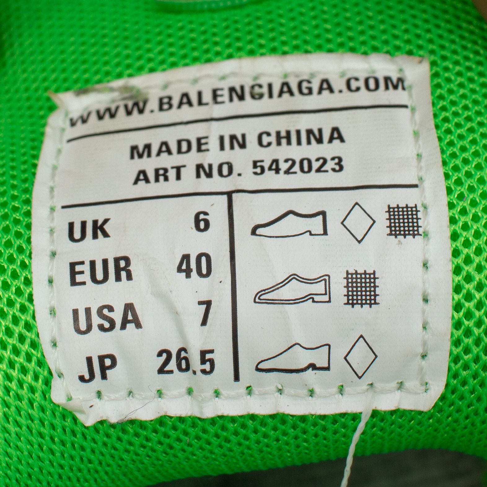 Balenciaga 995$ Balenciaga Track Sneakers Fluo Green 542023Size 40/US7 Size US 10 / IT 40 - 11 Thumbnail