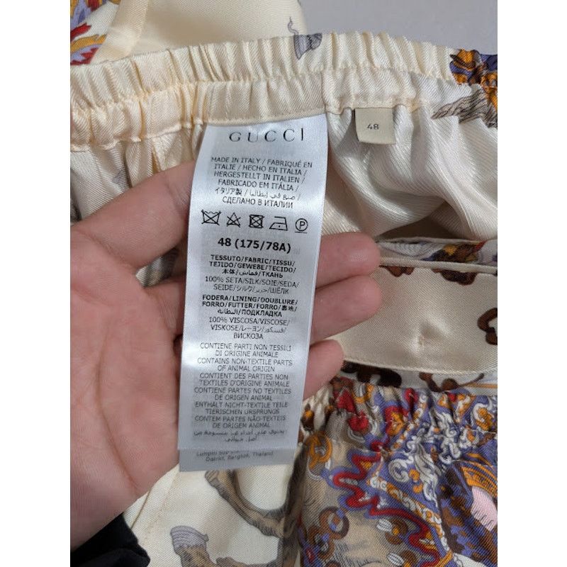 Gucci o1rshd1 Roi Soleil Short On TW Prt in Ivory/Red/Mc Size US 32 / EU 48 - 15 Thumbnail