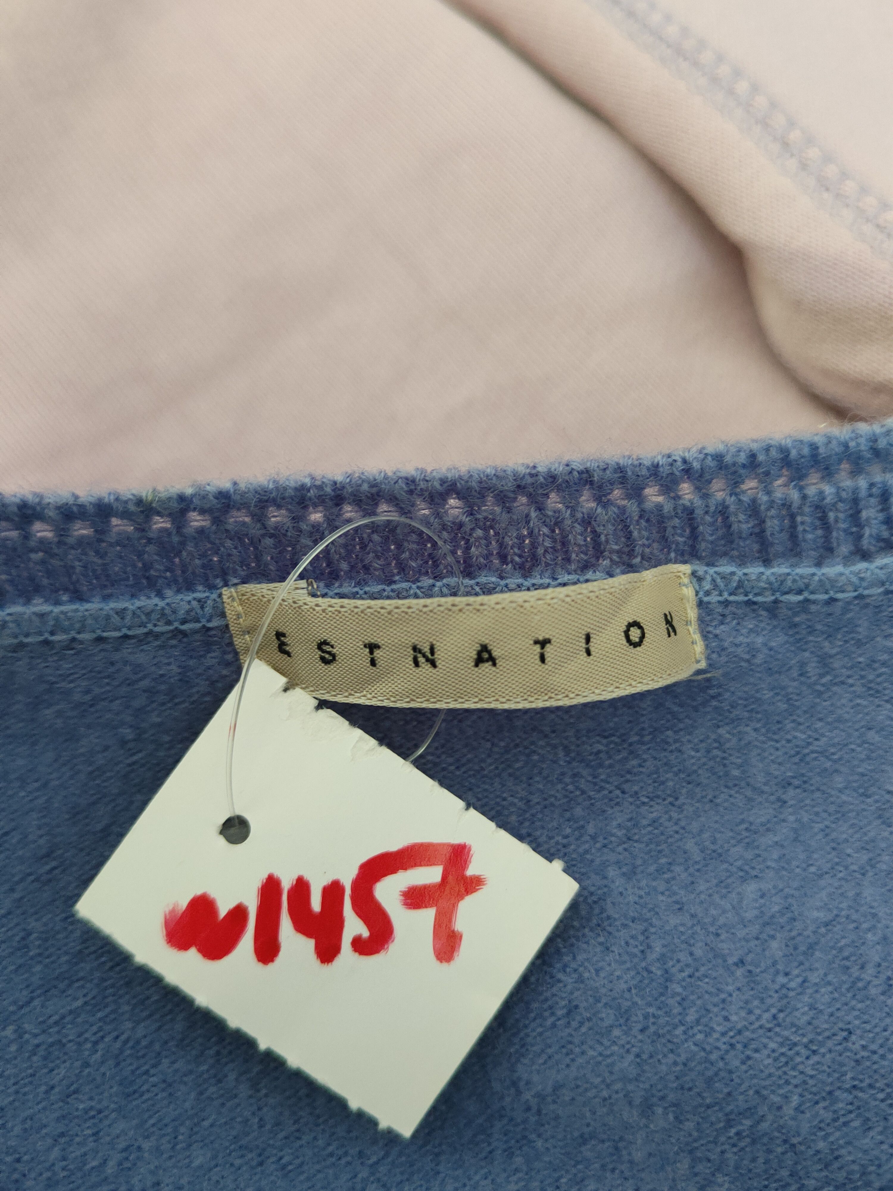 Japanese Brand Eastnation Blue plain shirts #W1457 Size US M / EU 48-50 / 2 - 11 Thumbnail