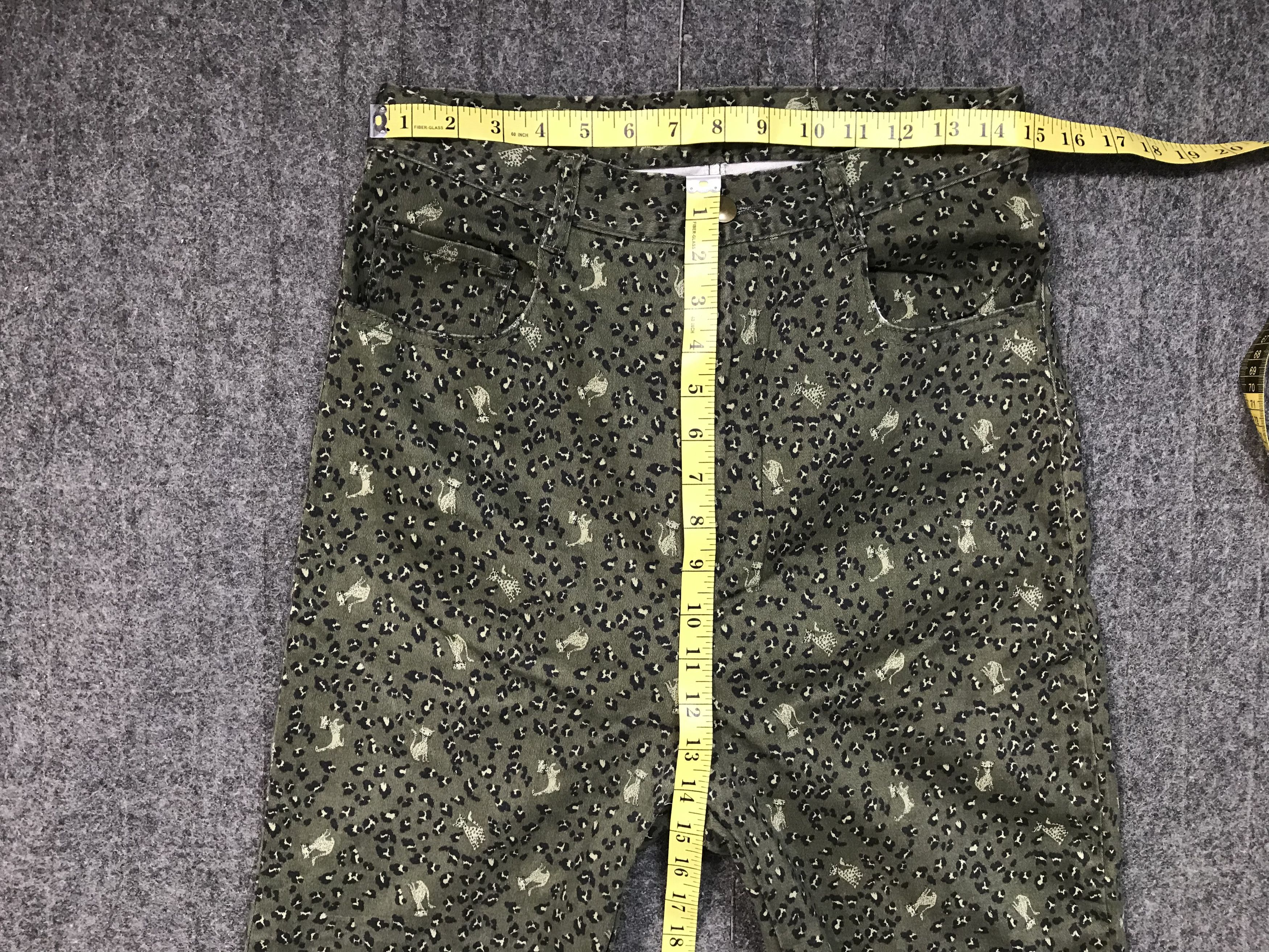 Ne-Net Ne-Net Issey Miyake Leopard Art Pant Design Denim Size 29" - 11 Thumbnail