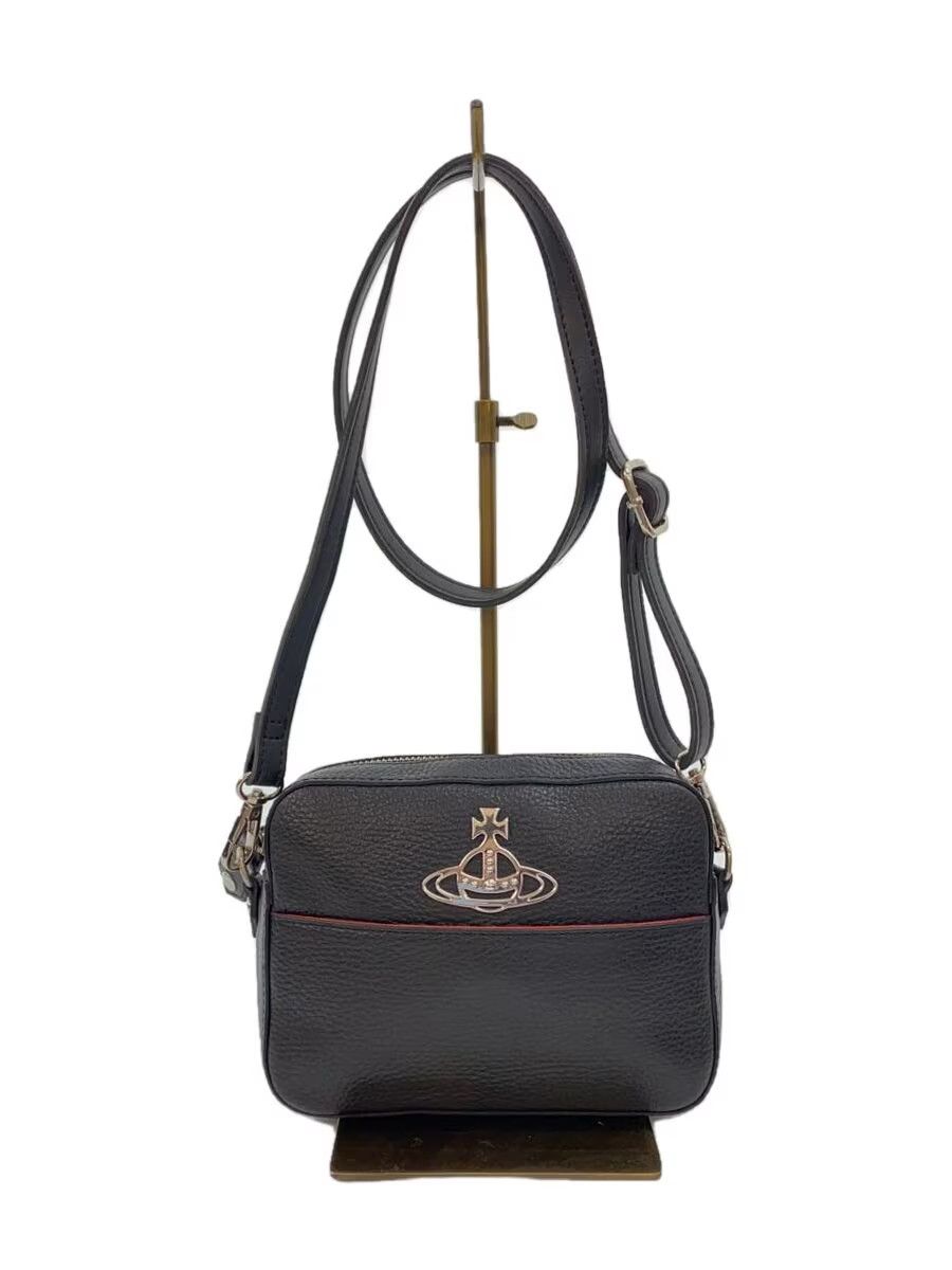 Vivienne Westwood Orb Badge Leather Shoulder Bag Size ONE SIZE - 1 Thumbnail