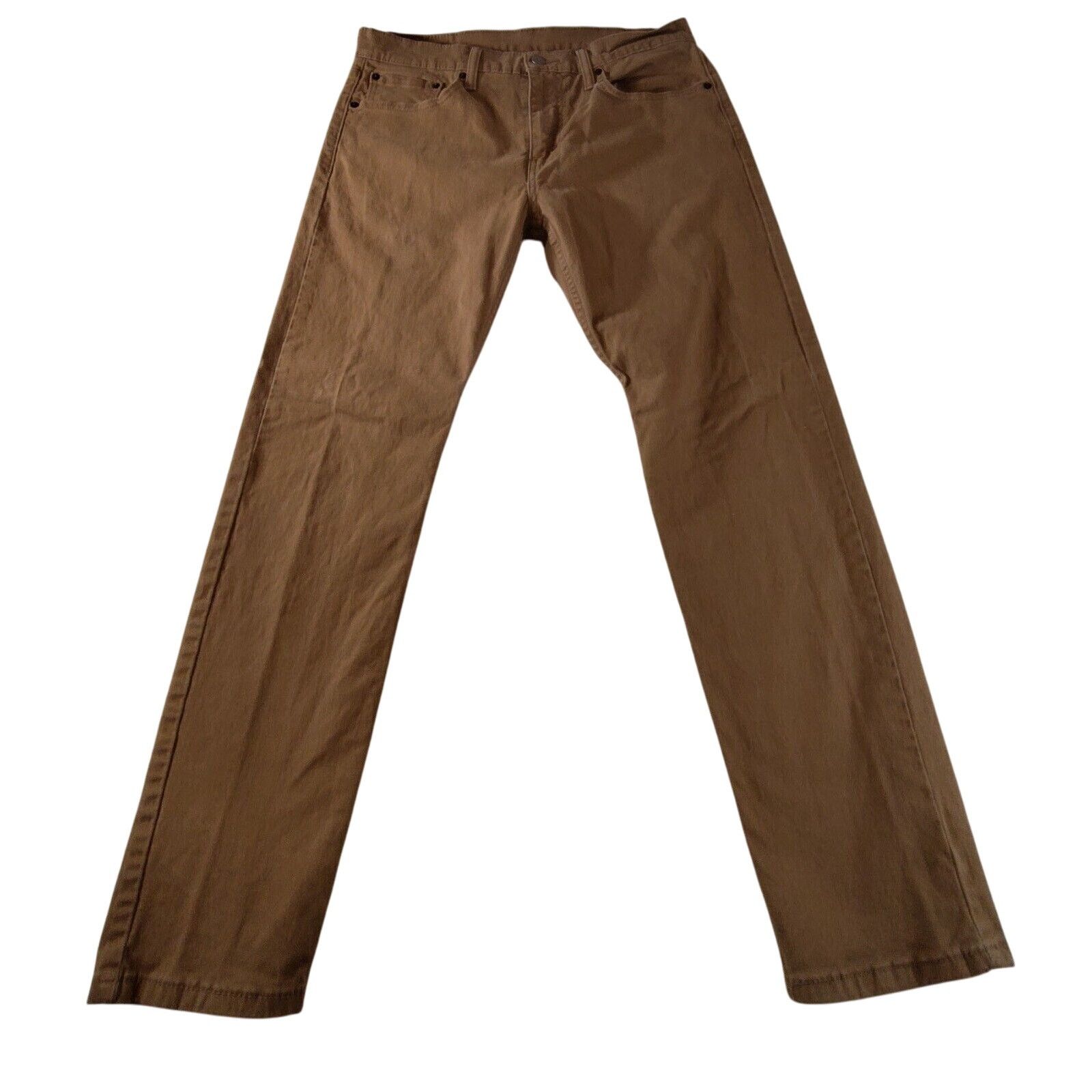 Levi's Levis 502 Jeans Men's 33x32 Brown Regular Taper fit Size US 33 - 2 Thumbnail