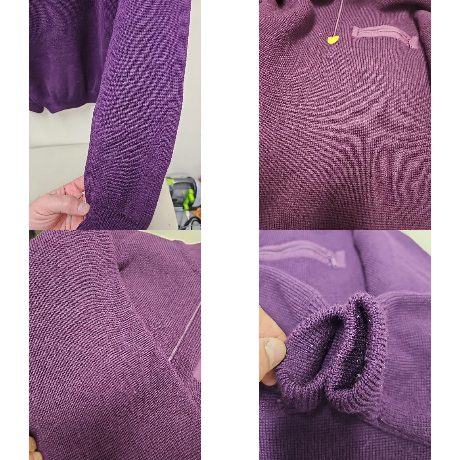 Patagonia VINTAGE Patagonia Sweater Mens Large alpinist Wool Ski Pullover Zip Up 90s Purple Wool 100% Classic Winter Wear Size US L / EU 52-54 / 3 - 9 Thumbnail
