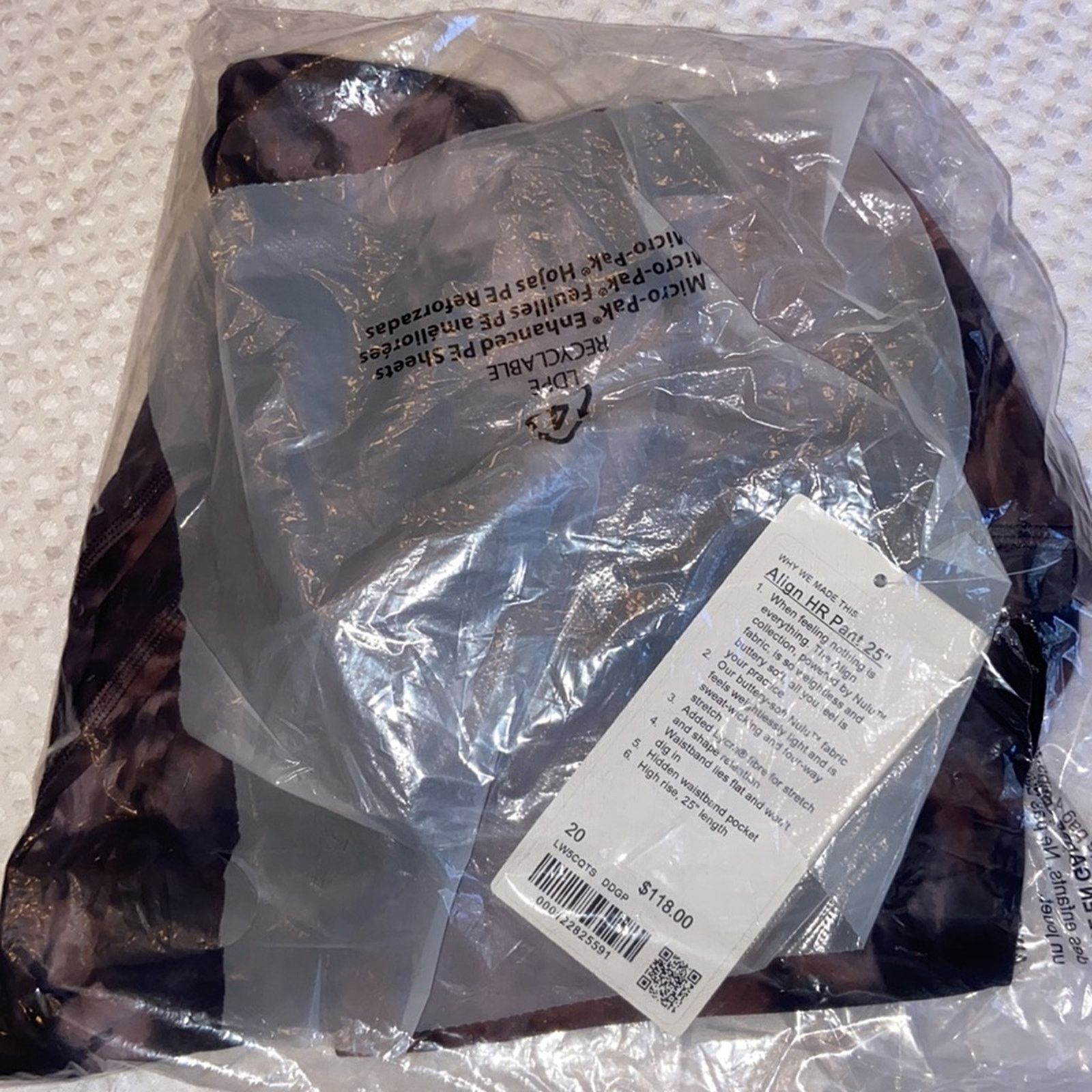Lululemon NEW! Align High Rise Pant 25” 20 Diamond Dye Graphite Gray Size 42" / US 20 - 9 Thumbnail