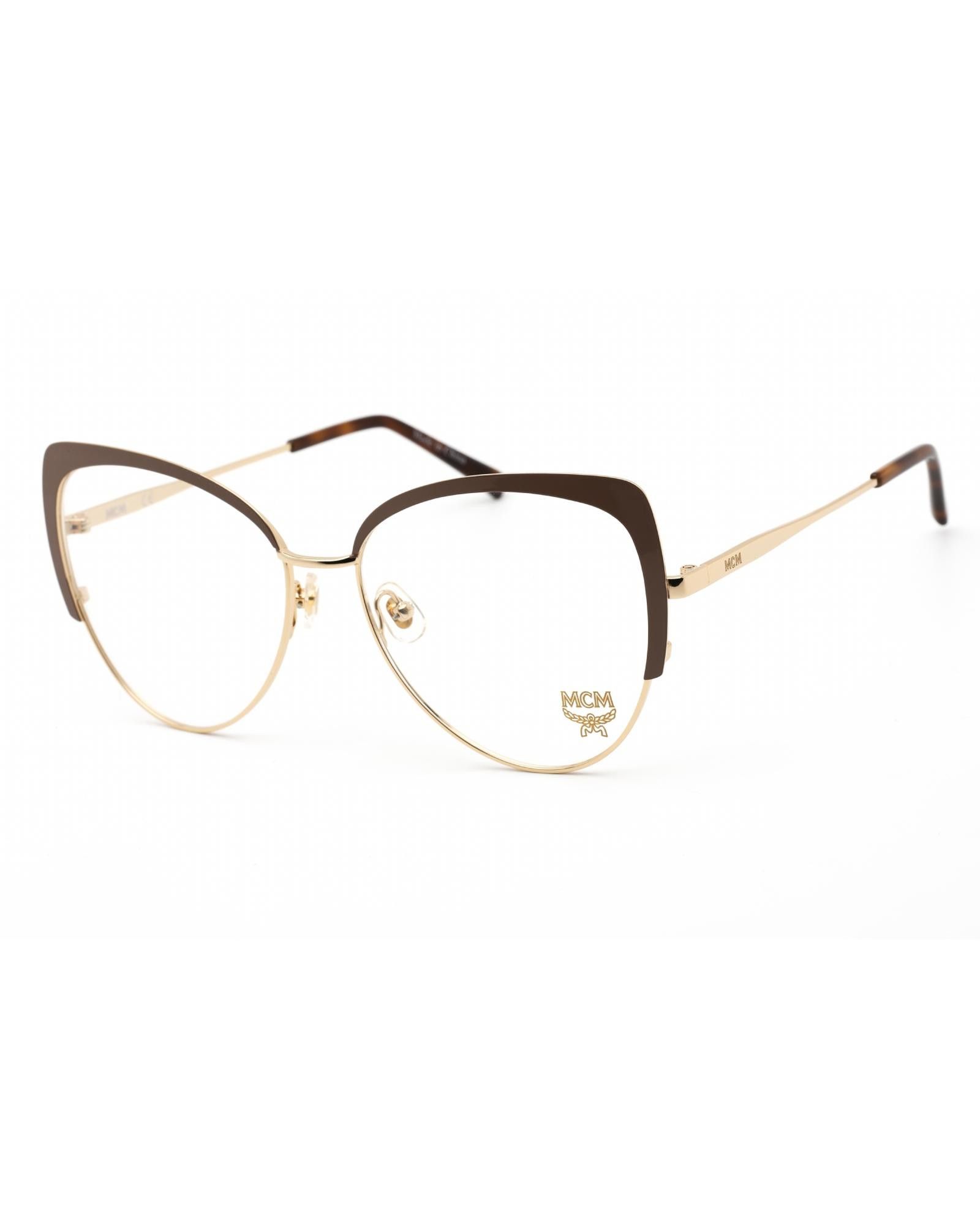 image of MCM2128 Eyeglasses Shiny Gold/nude / Clear Lens, Women's