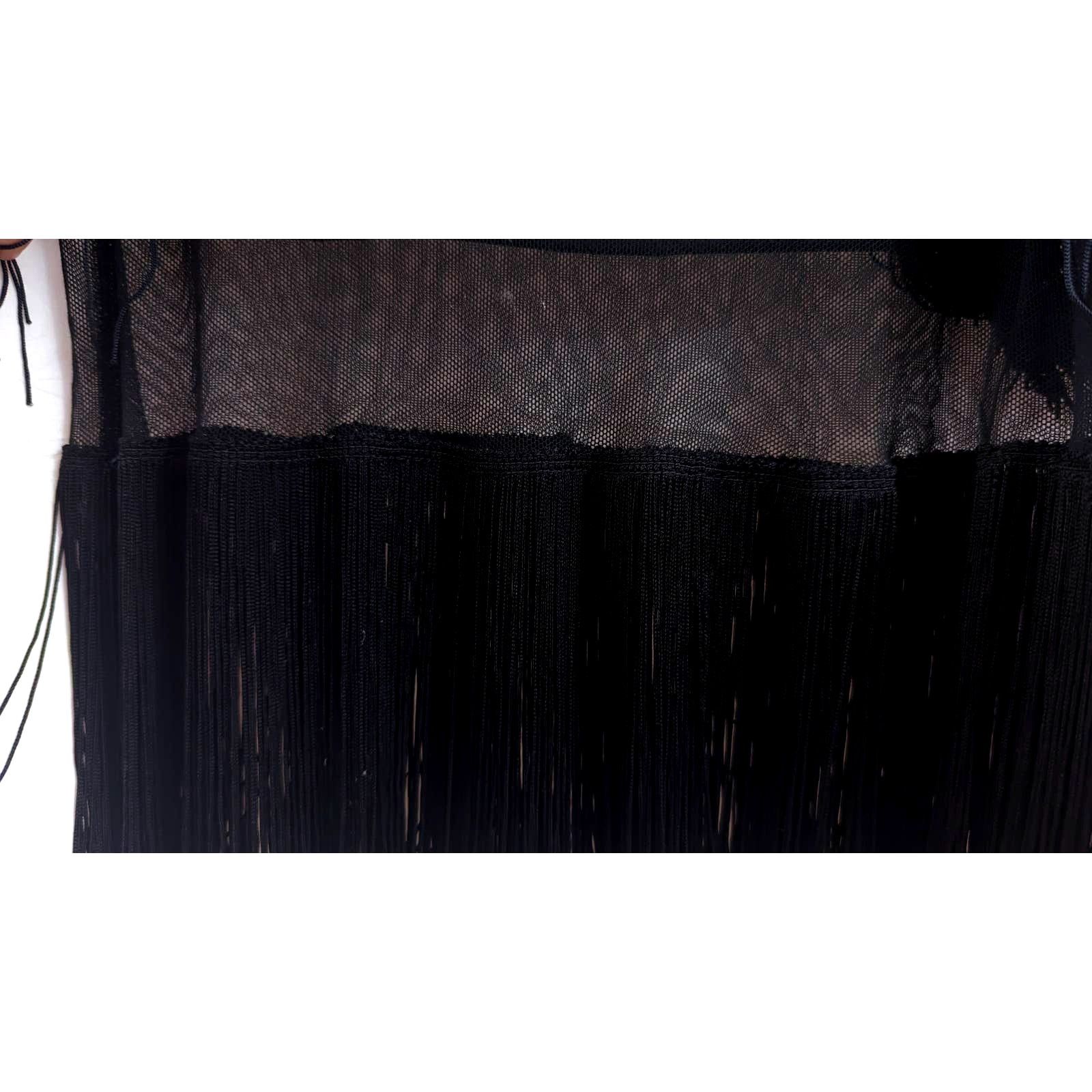 Versace Dolce & Gabbana Vtg 20s Silk Fringe Long Skirt sz 34/48 Size 30" / US 8 / IT 44 - 9 Thumbnail