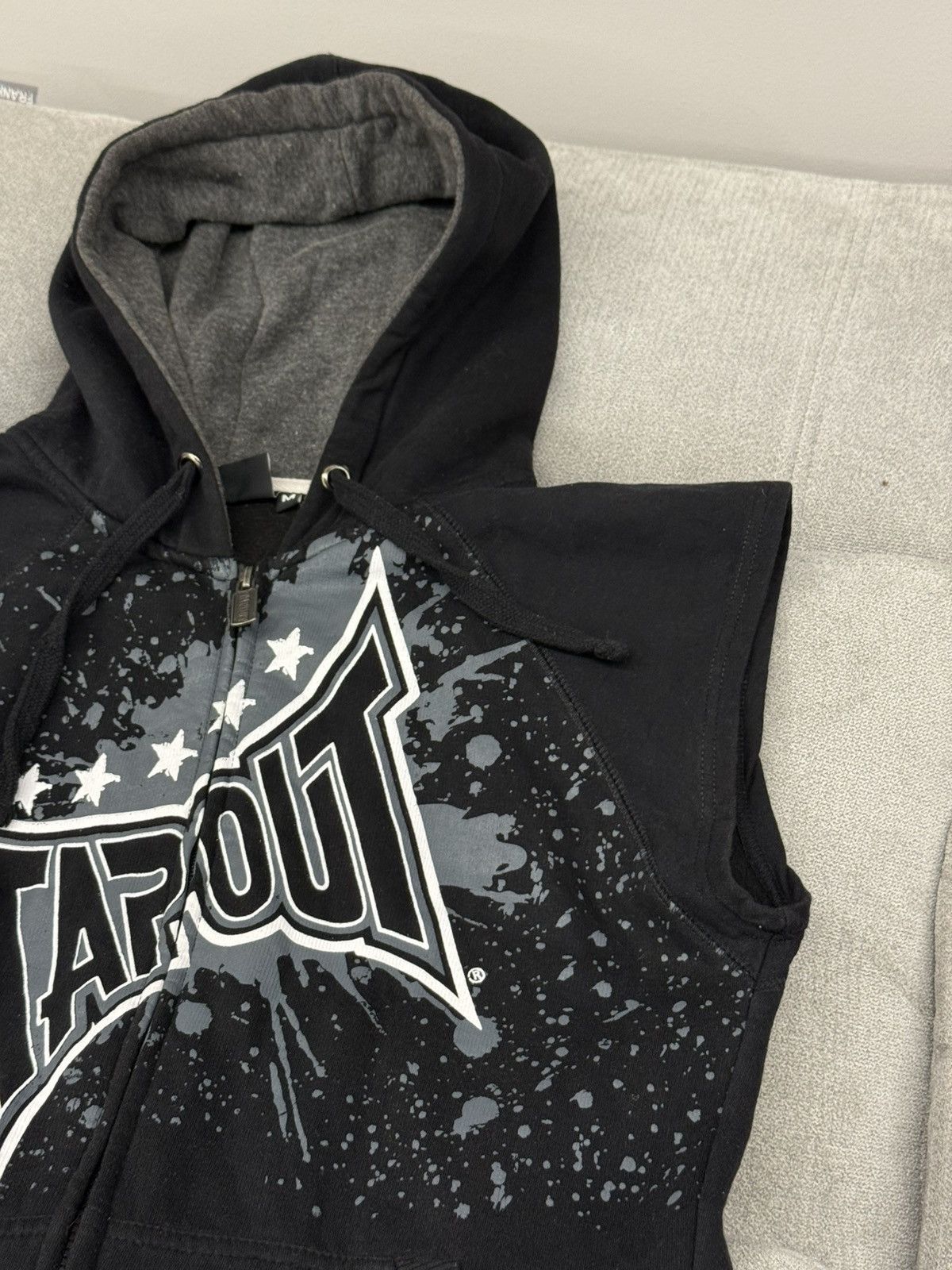 Tapout Tapout Crazy Y2K Vintage Zip Hoodie Vest Size US M / EU 48-50 / 2 - 4 Thumbnail