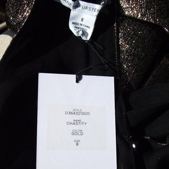 Diane von Furstenberg NWT Diane von Furstenberg Runway Metallic Backless Chastity Size M / US 6-8 / IT 42-44 - 6 Thumbnail