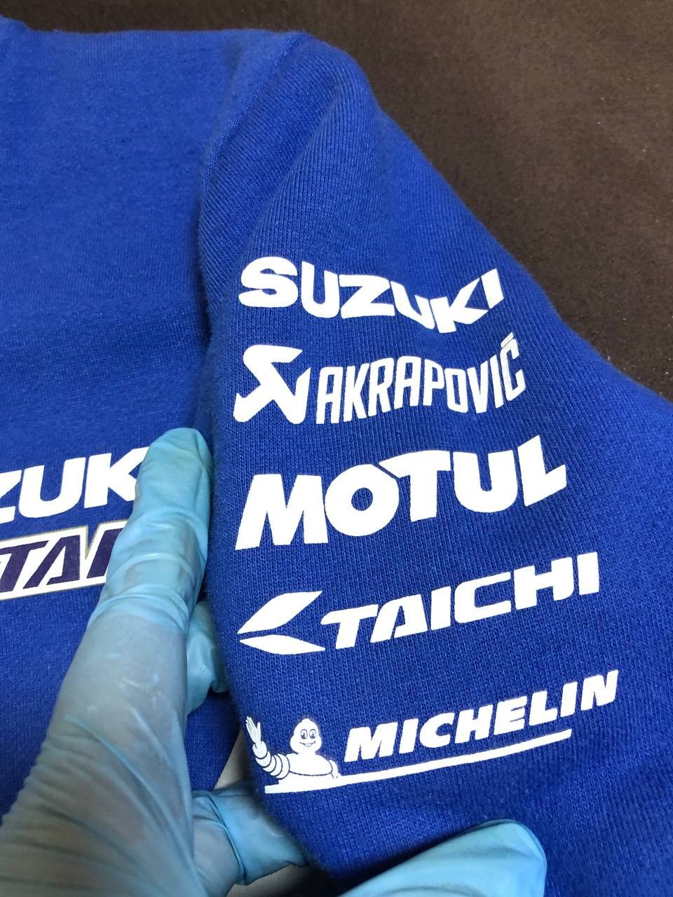 Vintage Suzuki Racing Embroidered Spell Out Zip Up Fleece Jacket Size US M / EU 48-50 / 2 - 11 Thumbnail