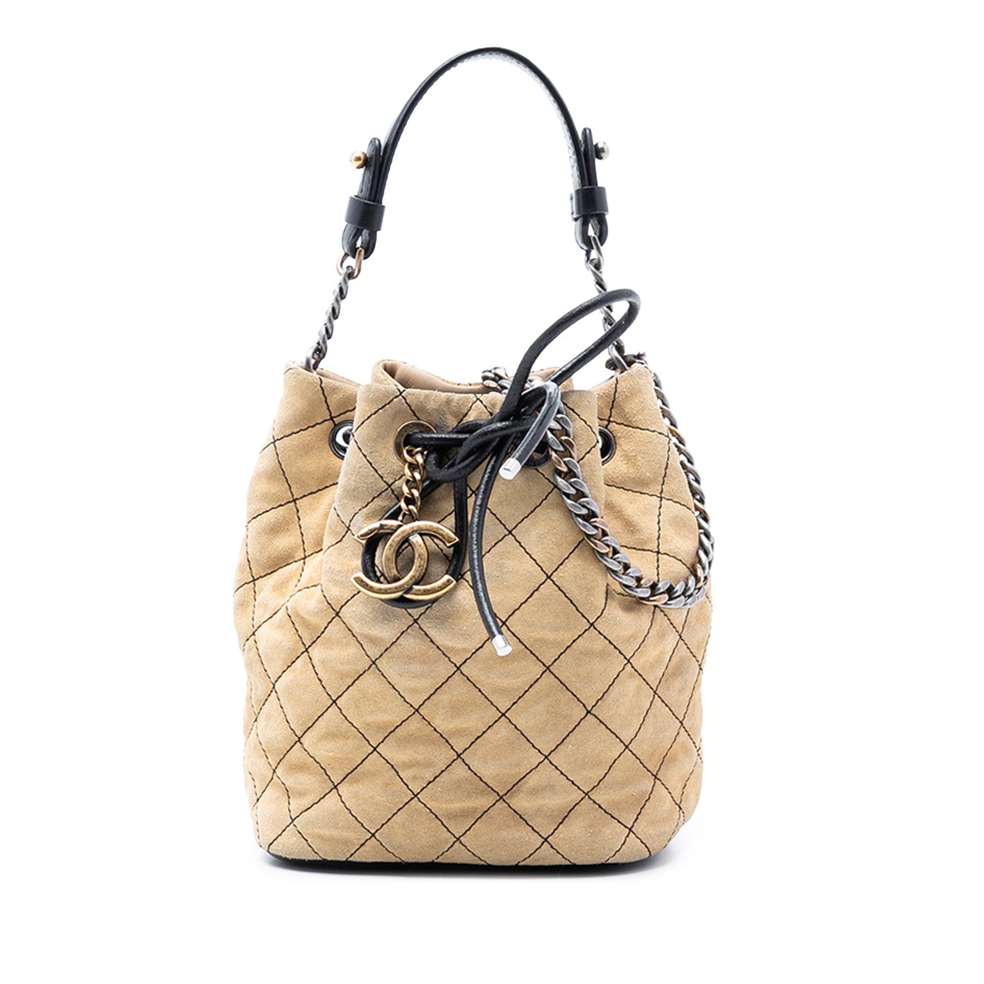CC Suede Wild Stitch Bucket Bag