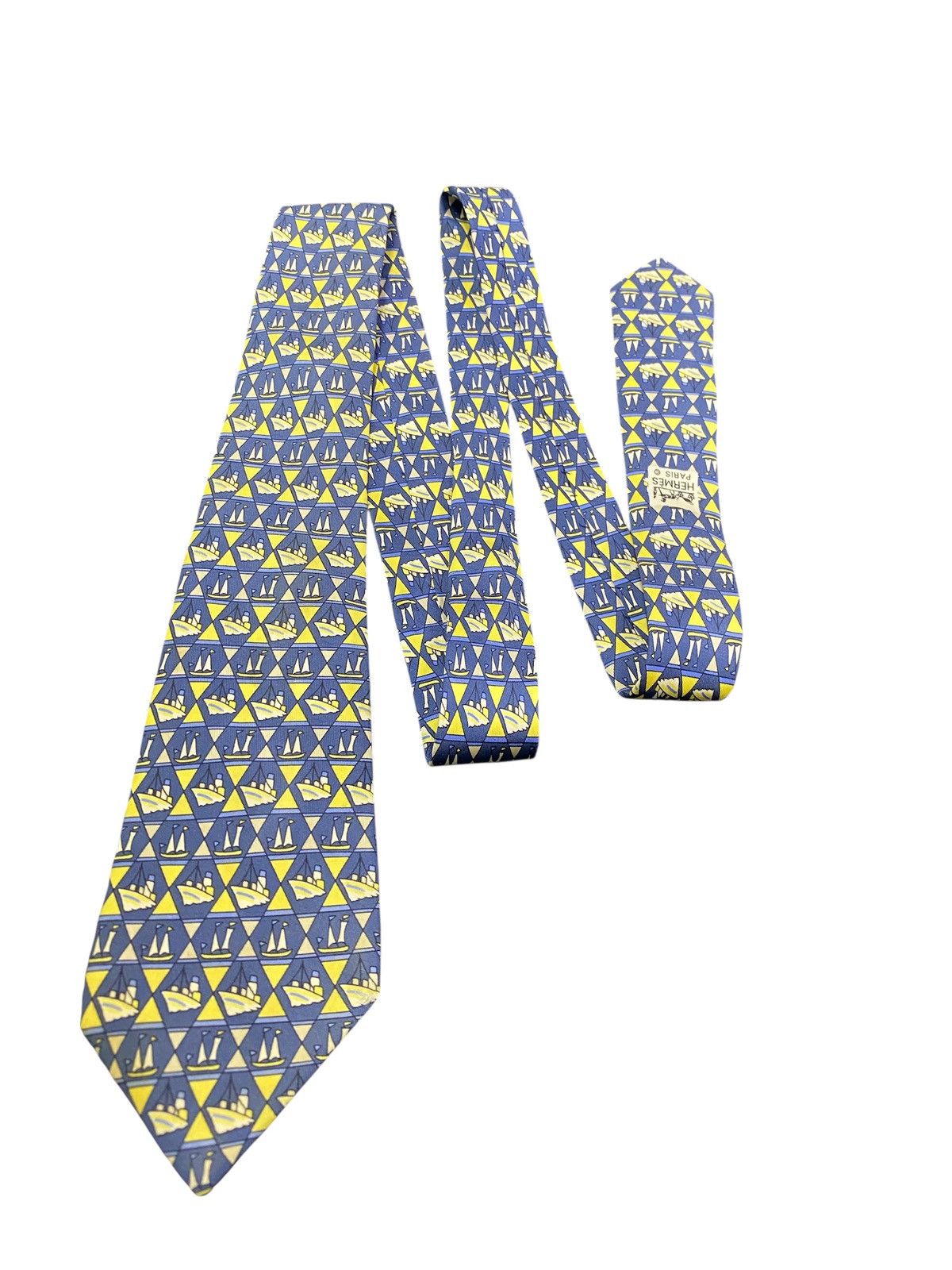 Hermes Vintage hermes tie Size ONE SIZE - 2 Thumbnail