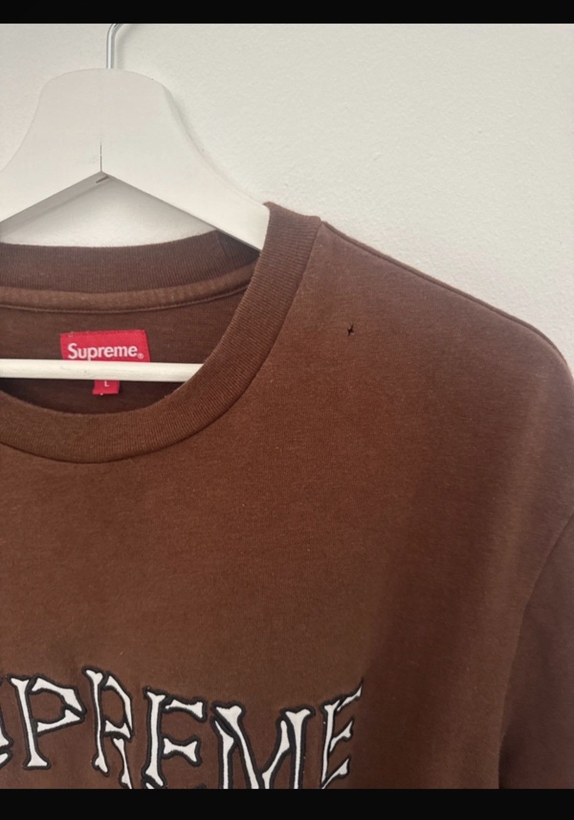 Supreme Supreme burgundy T-shirt!! Size US L / EU 52-54 / 3 - 5 Thumbnail