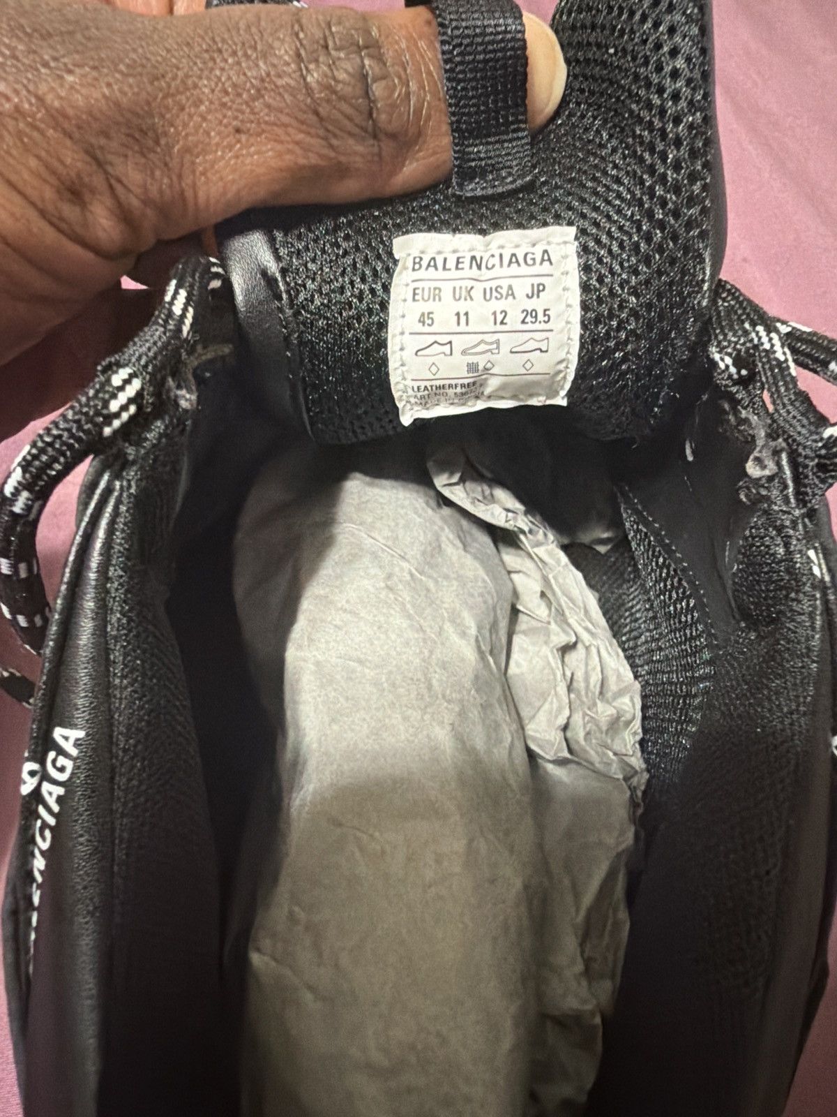 Balenciaga Balenciaga TrackshoePrint – 12– Retail $1,500 – Box Included Size US 12 / EU 45 - 6 Thumbnail