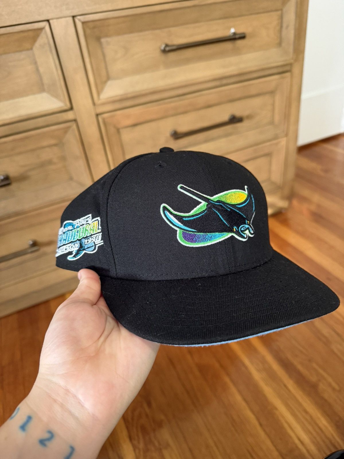 Hat Club Rays Hat Club 7 3/8 Blue Brim Size ONE SIZE - 1 Thumbnail