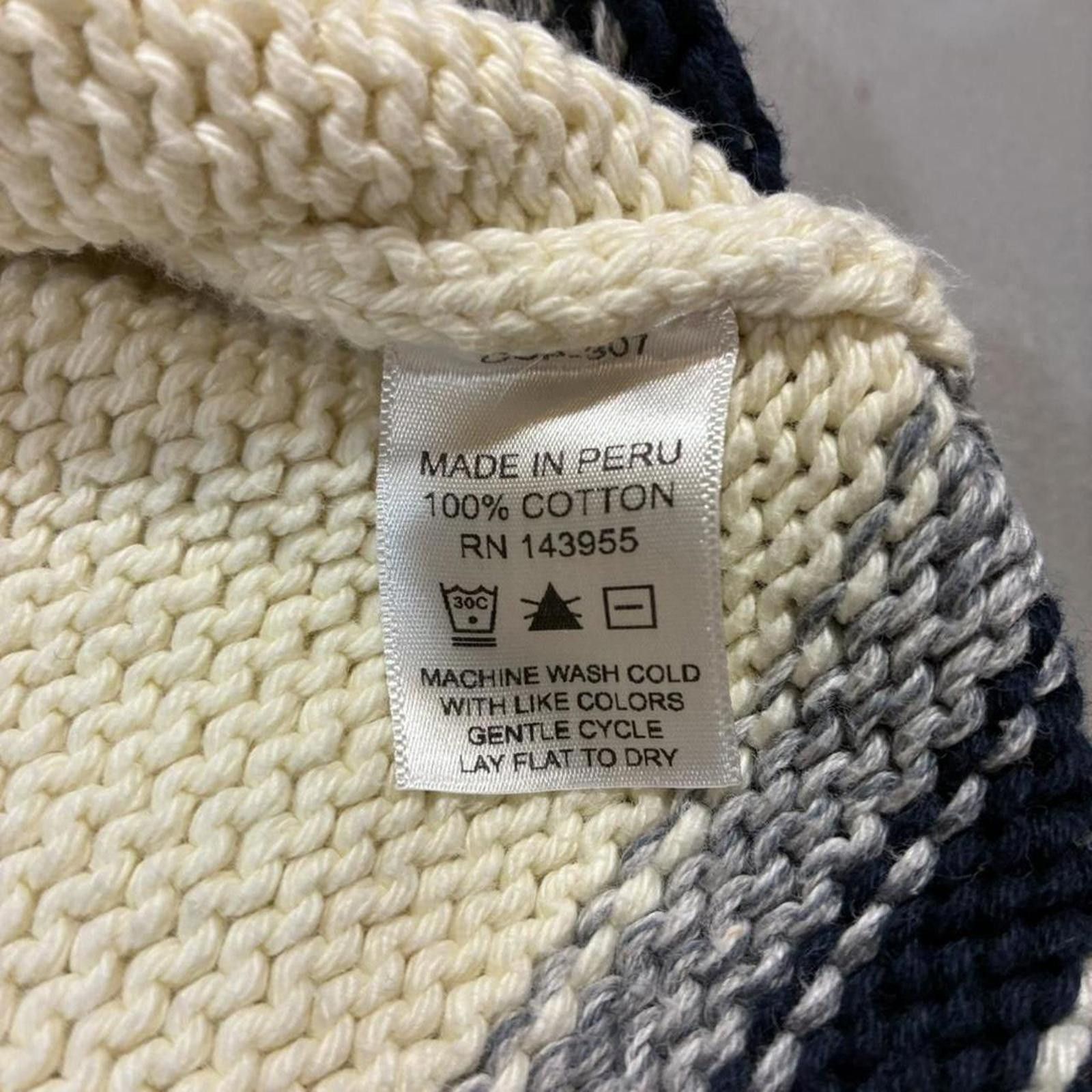 Other Vintage Heavyweight Knit Cricket Sweater ~ 100% Peru Cotton Size US XL / EU 56 / 4 - 6 Thumbnail