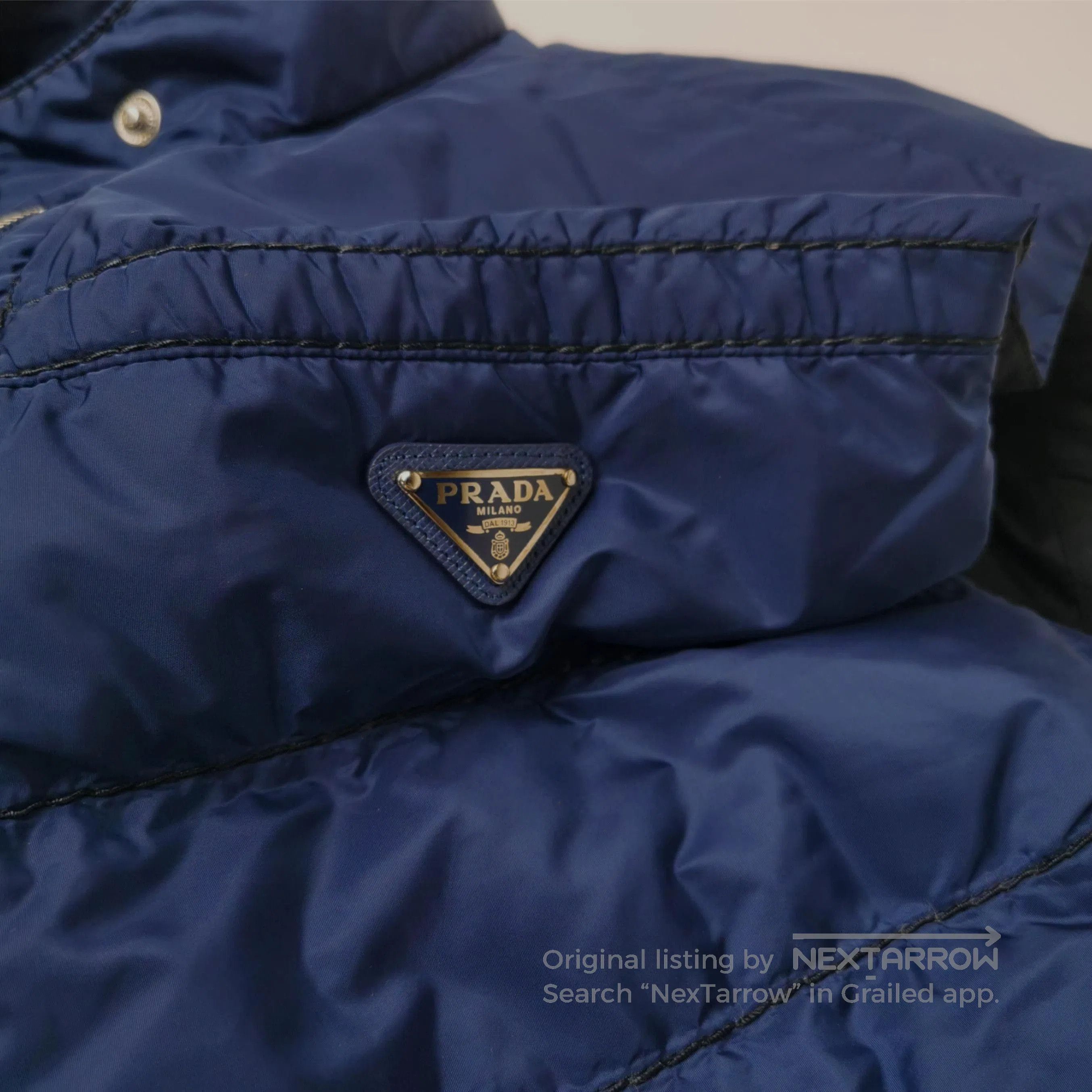 Prada Prada Navy Padded Sleeveless Vest . Size M / US 6-8 / IT 42-44 - 3 Thumbnail