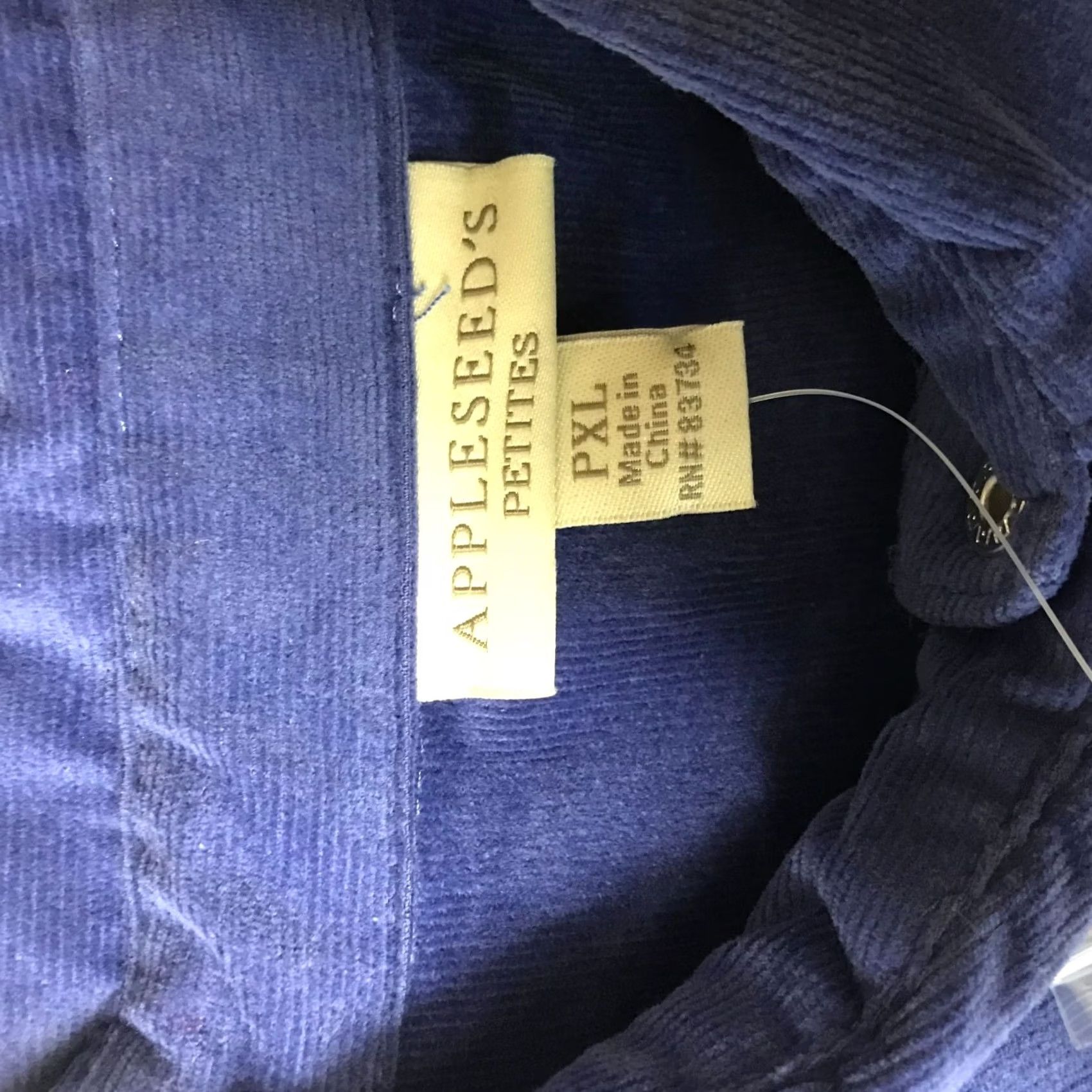 Vintage APPLESEED'S - WOMENS PETITES XL BLUE LONG SLEEVE SHIRT Size XL / US 12-14 / IT 48-50 - 7 Thumbnail
