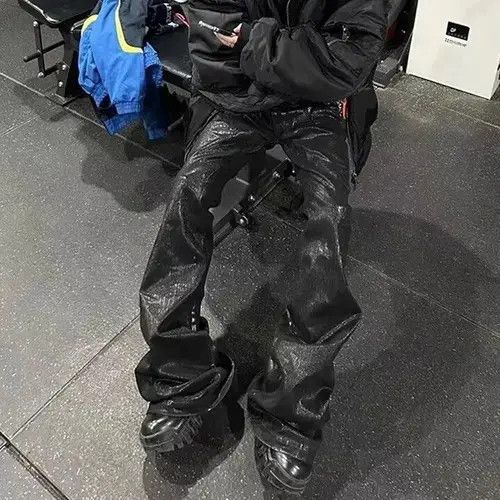 Japanese Brand Ropa Hombre Baggy Y2k Flare Denim Pant Size US 30 / EU 46 - 5 Thumbnail