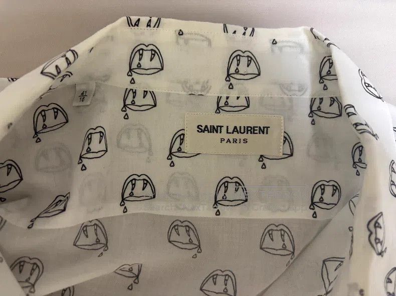 Saint Laurent Paris Saint Laurent Paris size 41 Blood Tooth Shirt Size US M / EU 48-50 / 2 - 3 Thumbnail