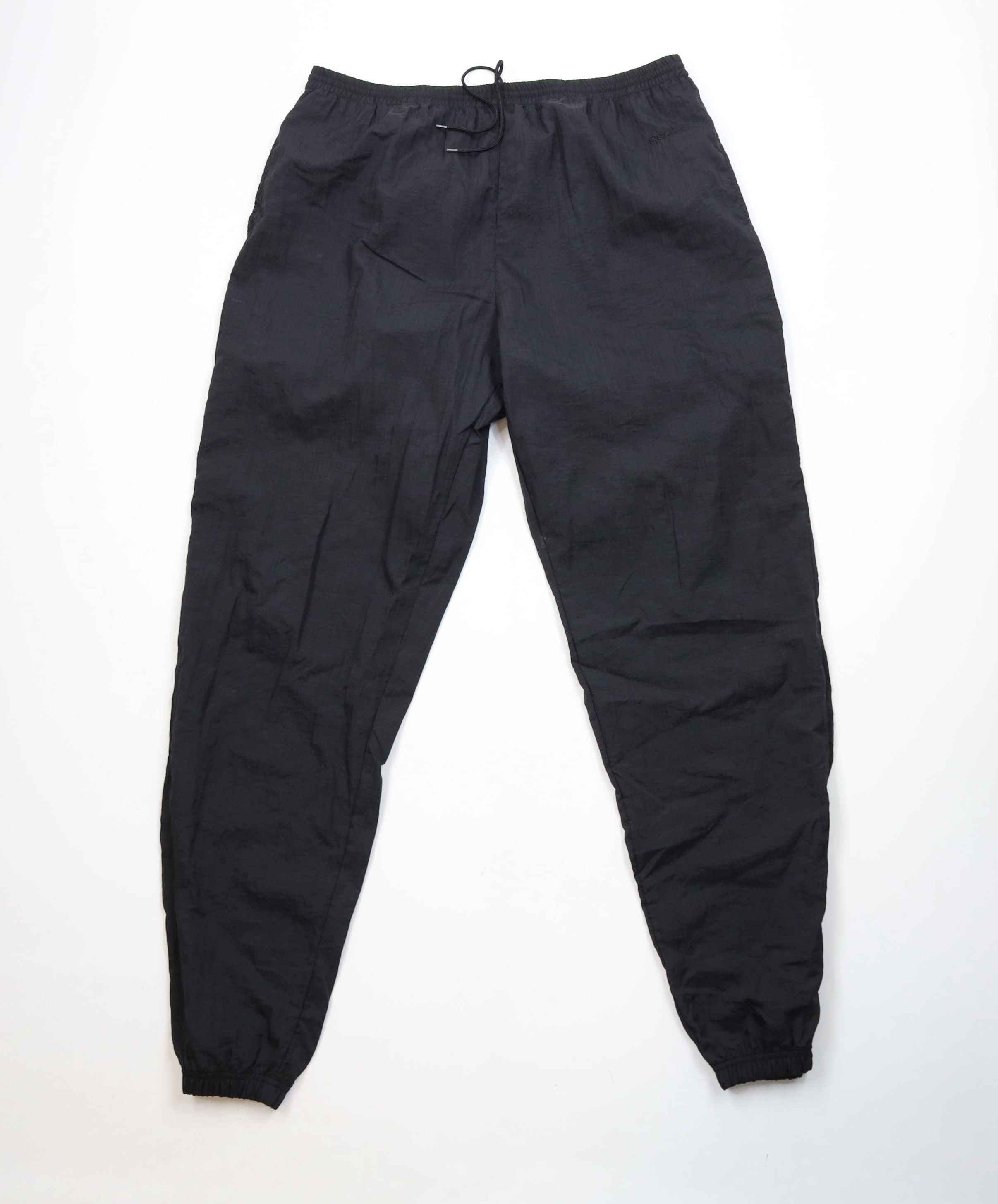 Reebok Vintage 90s Reebok Nylon Windbreaker Joggers Pants Black Size US 38 / EU 54 - 1 Thumbnail