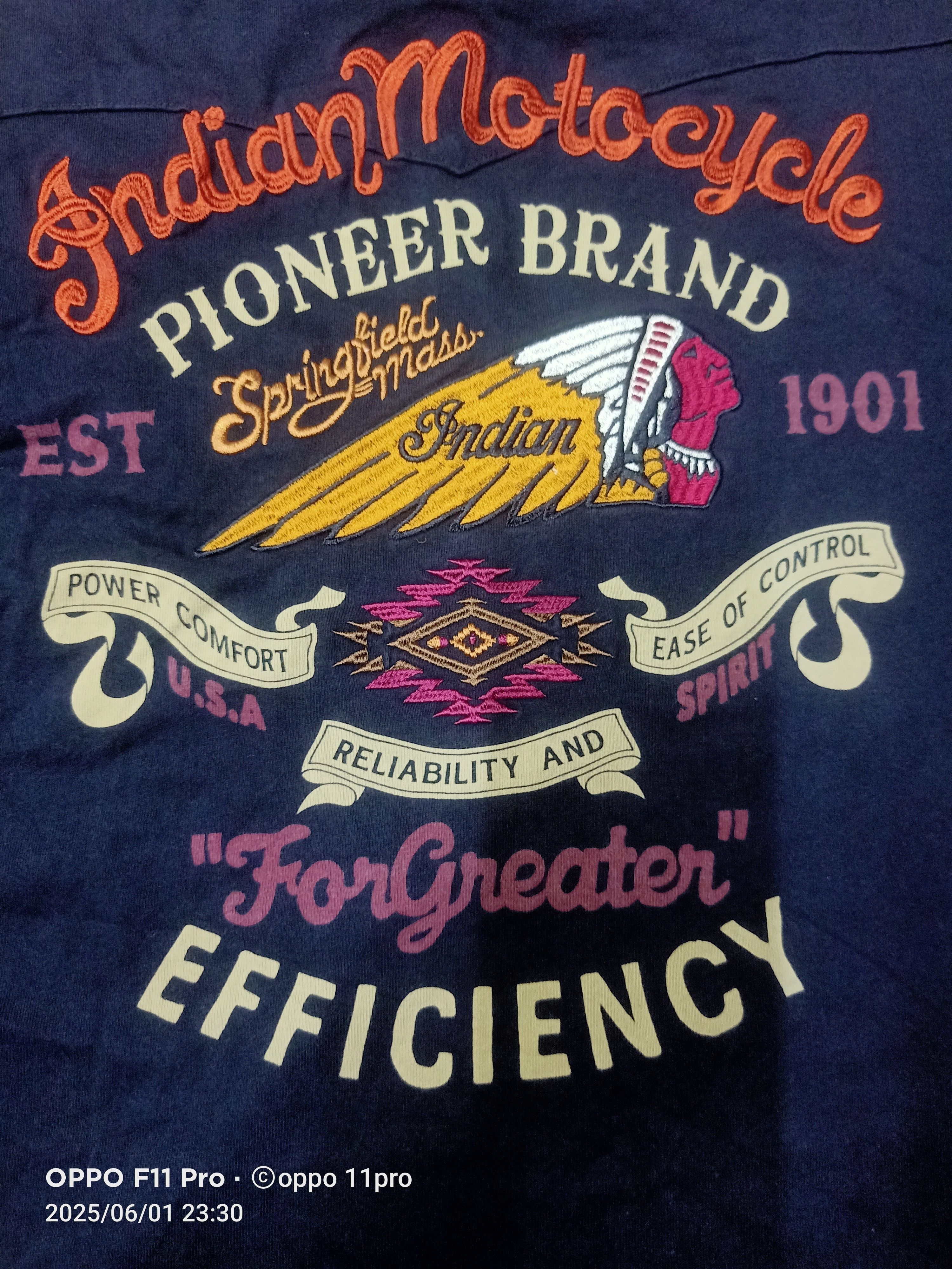 If Six Was Nine × Indian Motorcycle India Motorcyle Double Poket Polo Tee Shirt Size US XL / EU 56 / 4 - 12 Thumbnail