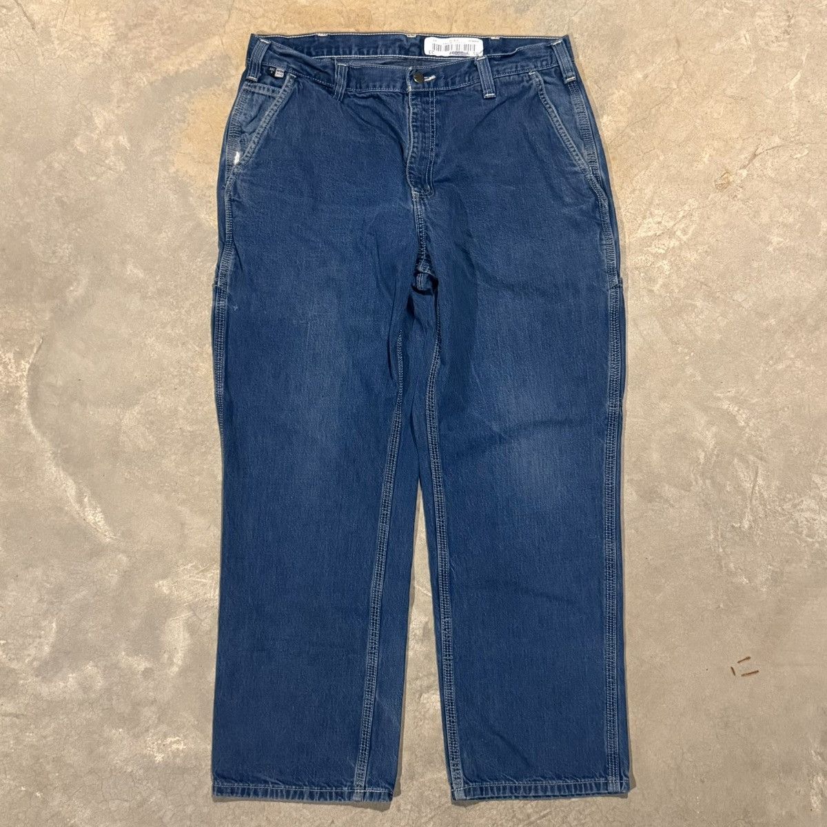 Carhartt 2000s Carhartt Faded Baggy Carpenter Jeans ERD Grunge Y2K Size US 35 - 5 Thumbnail