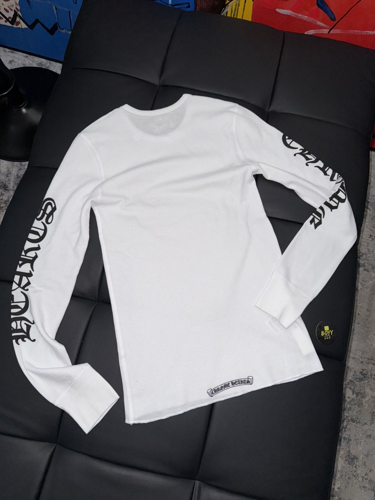 Chrome hearts logo thermal long sleeve t shirt