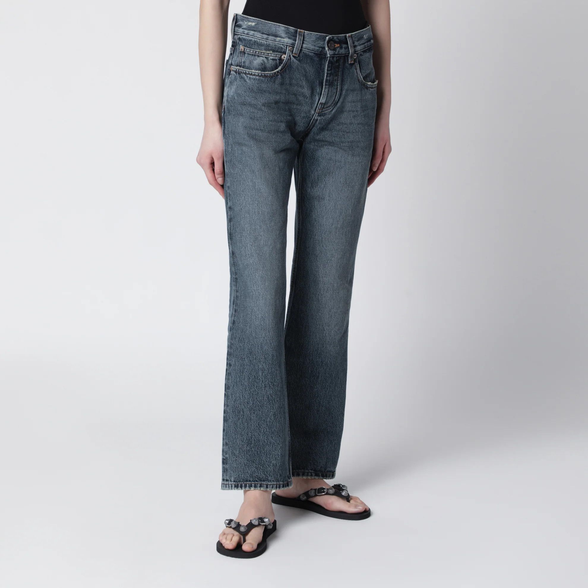 Balenciaga o1d2blof0426 Jeans in Blue Size 27" / US 4 / IT 40 - 1 Thumbnail
