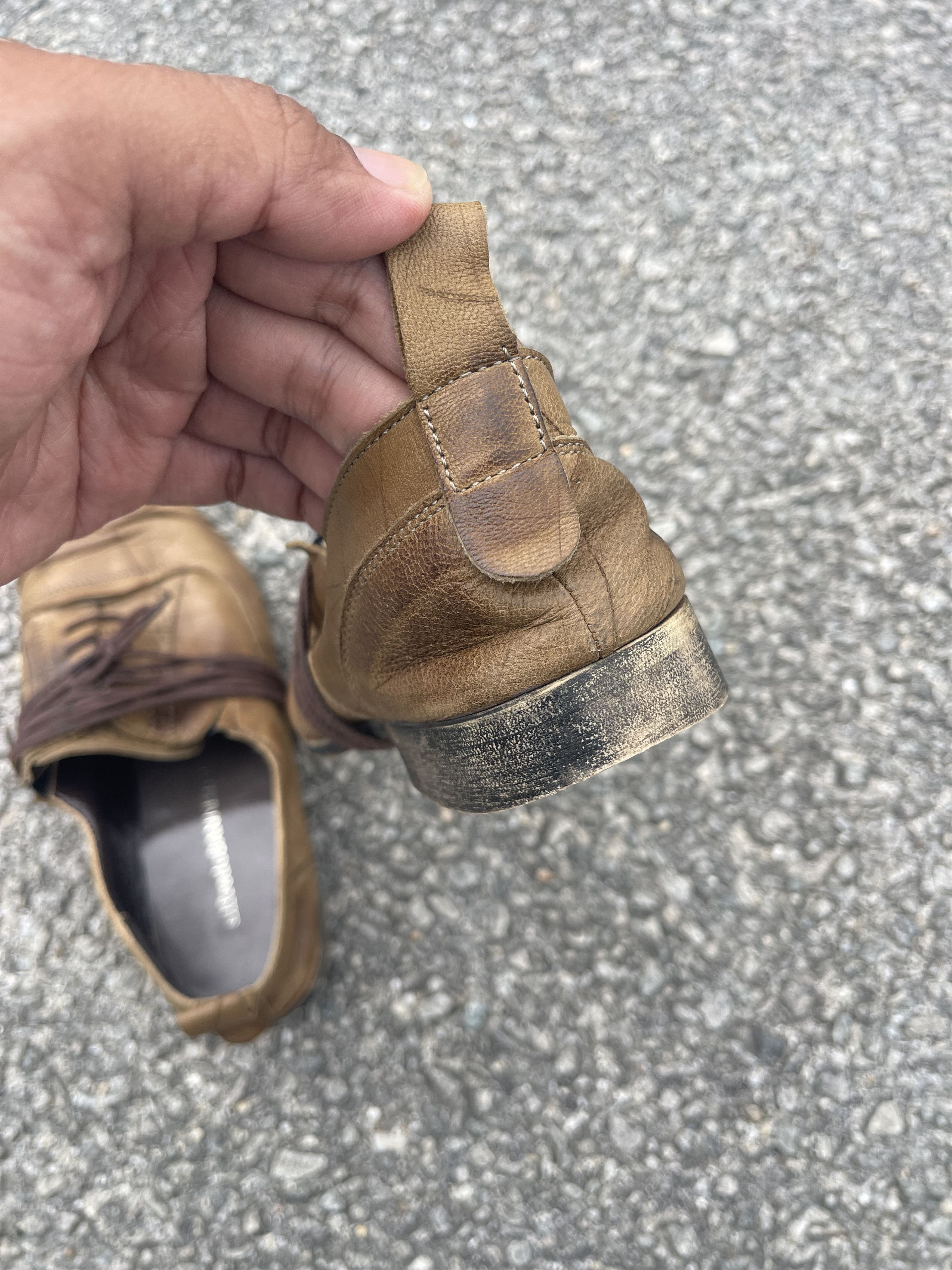 Alfredo Bannister RARE Alfredo BANNISTER Brown Leather Shoes Vtg Patina Derby Size US 7 / EU 40 - 9 Thumbnail