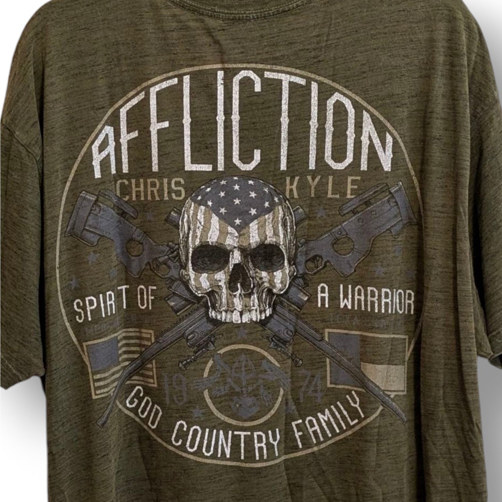 Affliction 3X AFFLICTION Cris Kyle T-Shirt Size US XXL / EU 58 / 5 - 3 Thumbnail