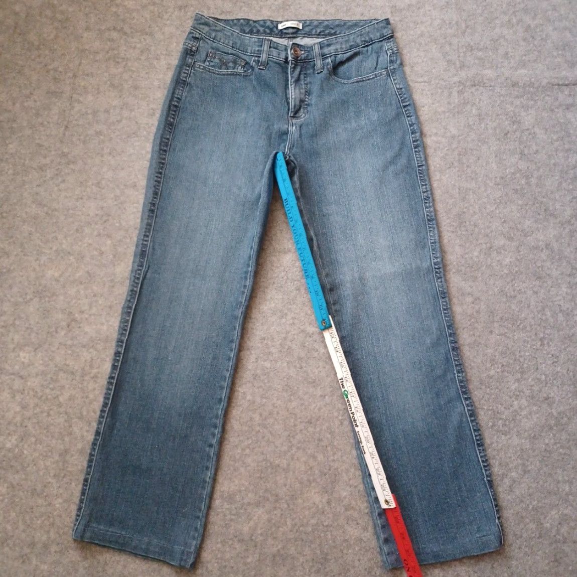 Lee Lee Jeans Women 10 Medium Blue Lower on the Waist Stretch Denim Casual Ladies Size 32" / US 10 / IT 46 - 4 Thumbnail