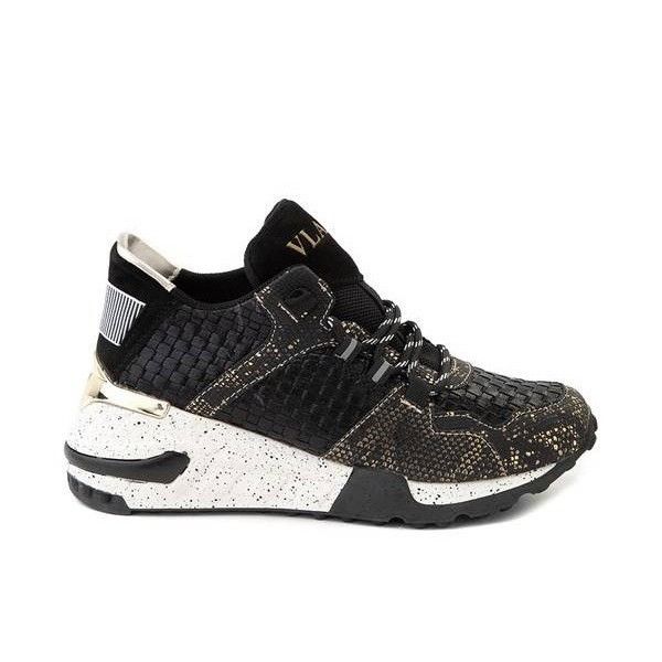 Vlado Vlado Cleo Women’s Sneakers, Black/Gold, Sz. 7 Size US 7 / IT 37 - 1 Thumbnail