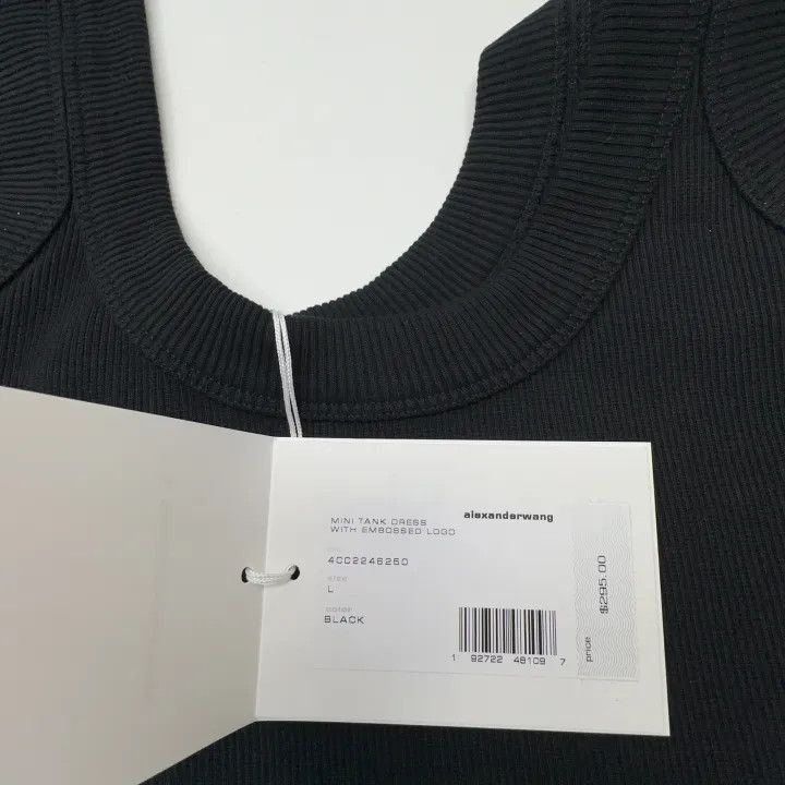 Alexander Wang Alexander Wang Black Casual U-Neck Dress - Size L / US 10 / IT 46 - 4 Thumbnail