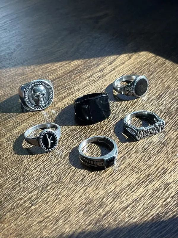 Jewelry × Vintage Avante Garde Ring Combo Size ONE SIZE - 1 Thumbnail