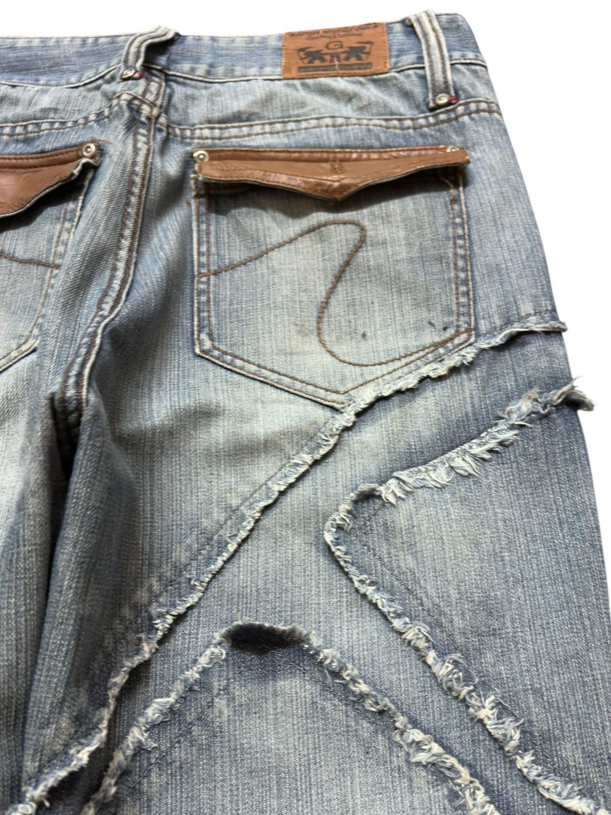 Gotcha Vintage Gotcha Leg Cut Splicing Embellished Embroidery Denim Size US 34 / EU 50 - 9 Thumbnail