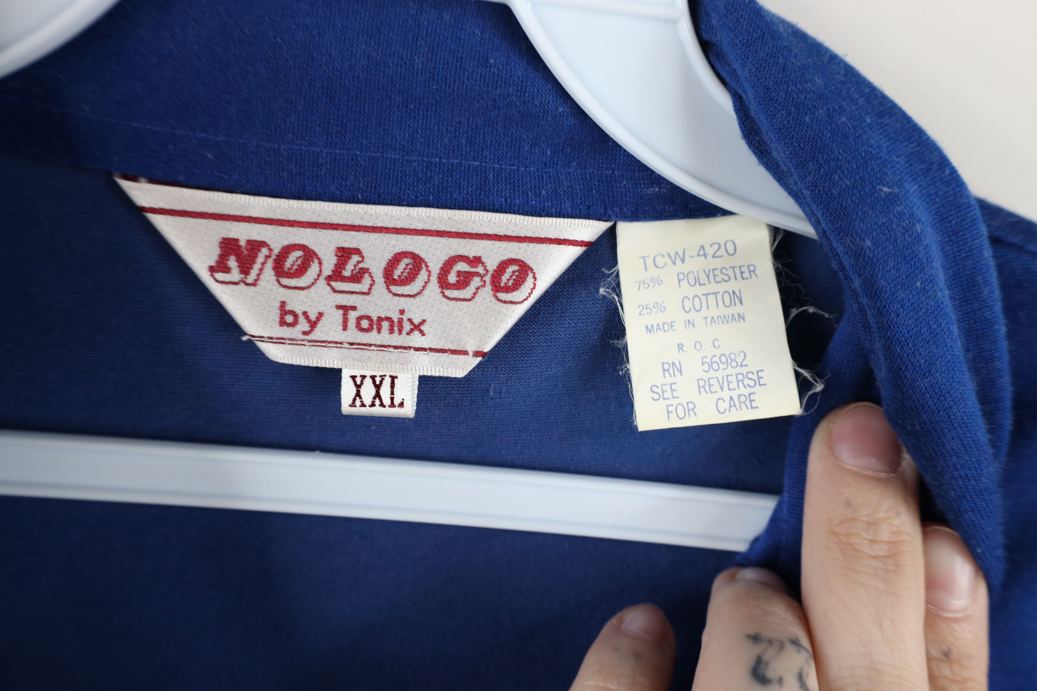 Vintage Vintage 70s 80s St Francis Bowling Collared Polo Shirt Blue Size US XXL / EU 58 / 5 - 12 Thumbnail