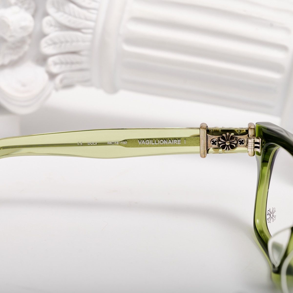 Chrome Hearts CHROME HEARTS VAGILLIONAIRE I DARK OLIVE GLASSES Size ONE SIZE - 5 Thumbnail